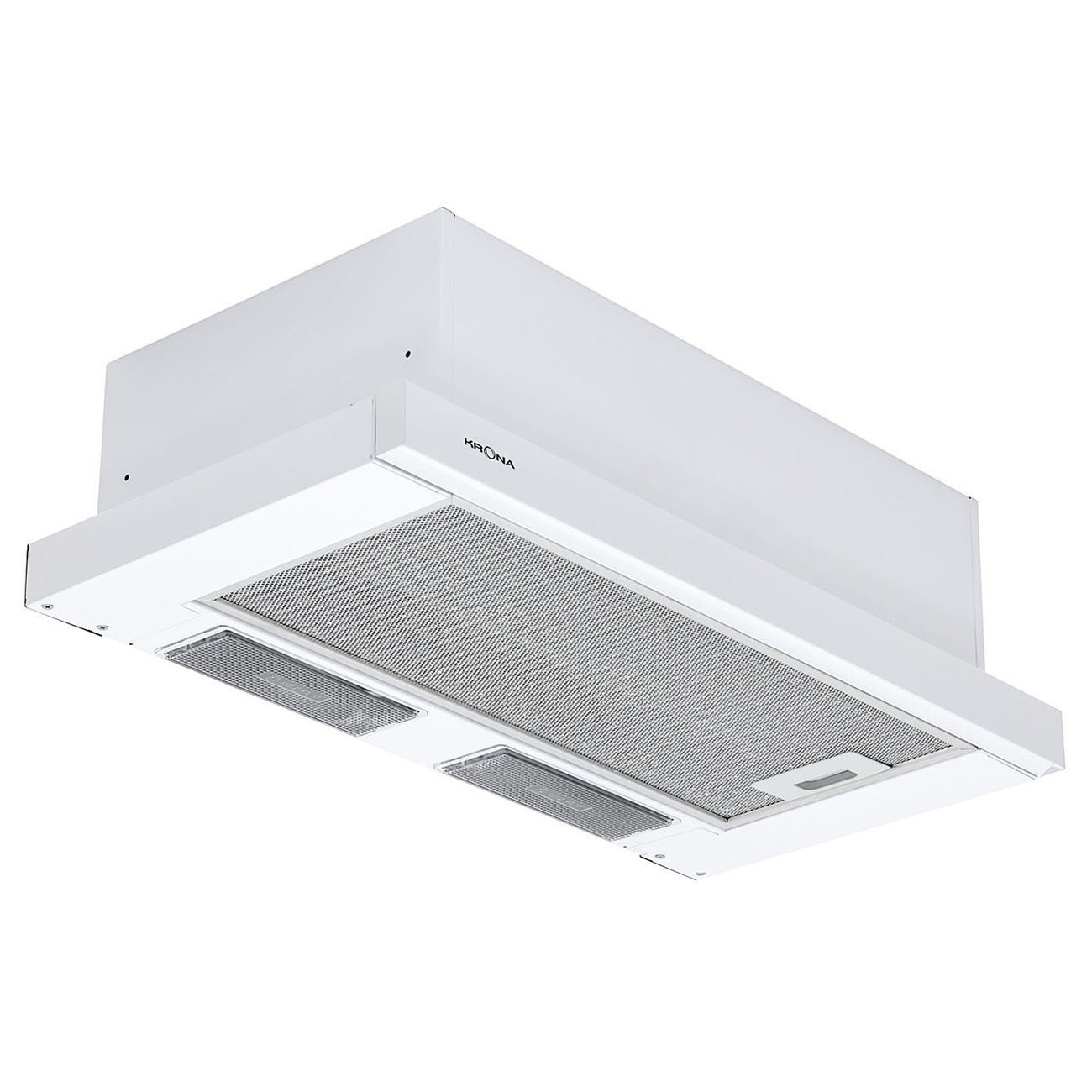 Изображение товара Встраиваемая вытяжка Krona Kamilla 1 мотор 60 см белая с телескопическим экраном