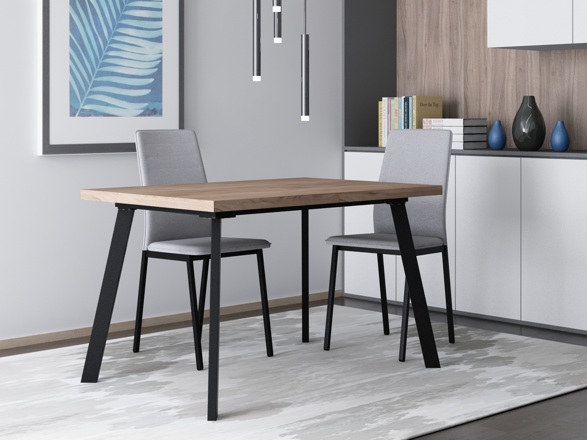 Изображение товара Стол прямоугольный Sakura Stol_milana_1200_tabach_black 120x120 см лдсп цвет коричневый