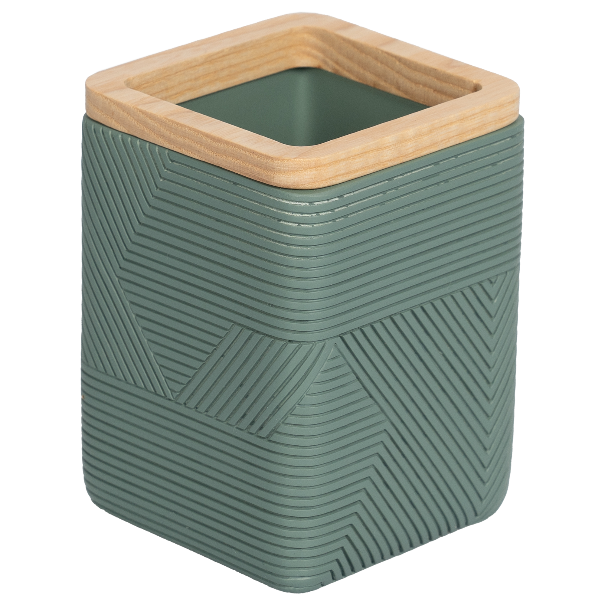 Изображение товара Стакан для зубных щёток Vidage Инта зеленый полирезин