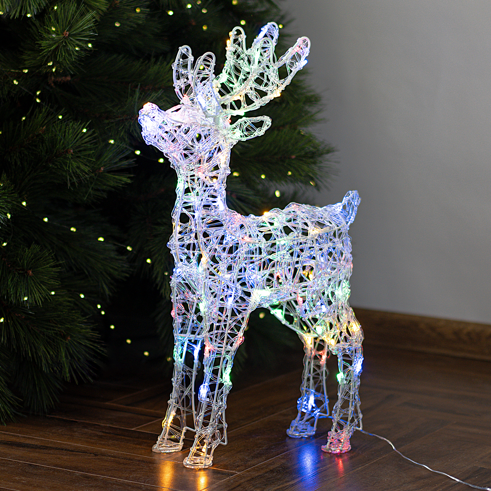 Изображение товара Садовая светодиодная фигура Олень 60 см RGB IP44 для улицы и интерьера