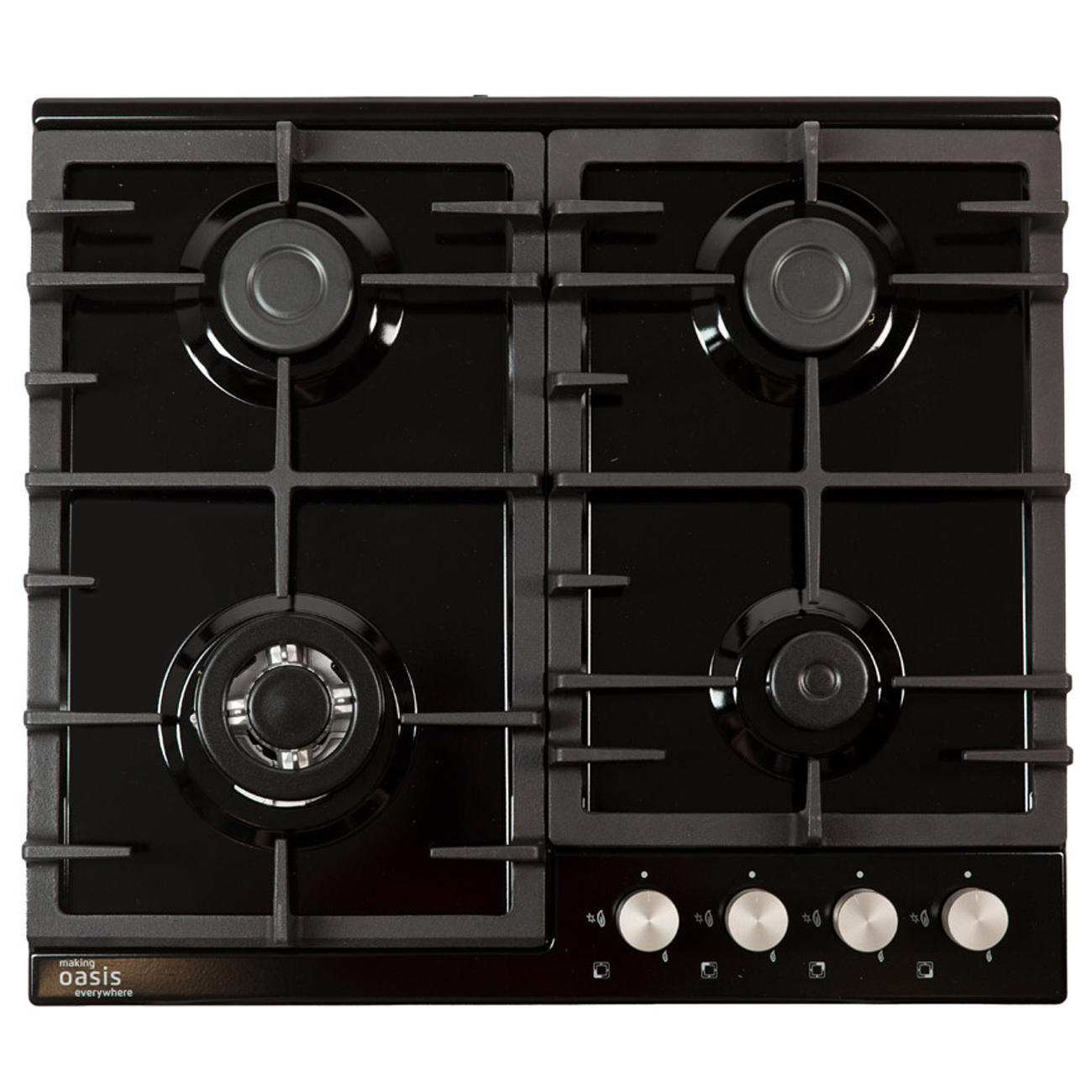 Изображение товара Газовая варочная панель Making Oasis Everywhere P-MBRT B 58 см 4 конфорки цвет черный
