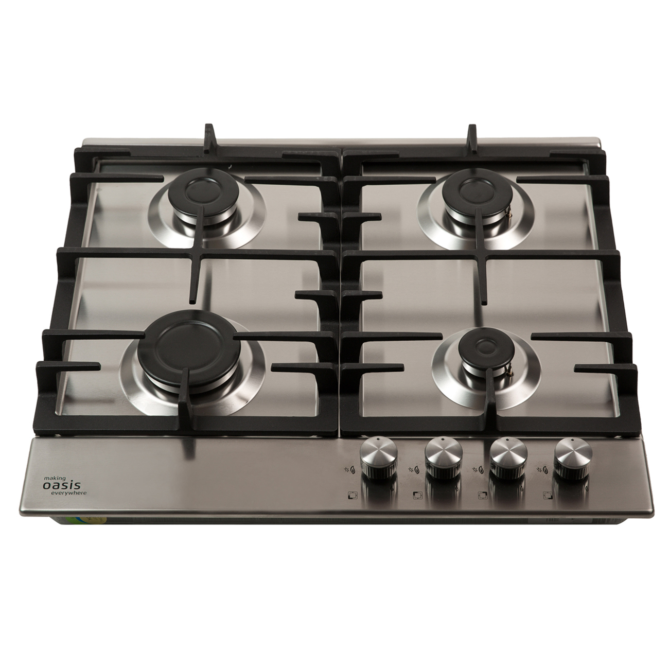 Изображение товара Газовая варочная панель Oasis P-MNP 58 см 4 конфорки нержавеющая сталь