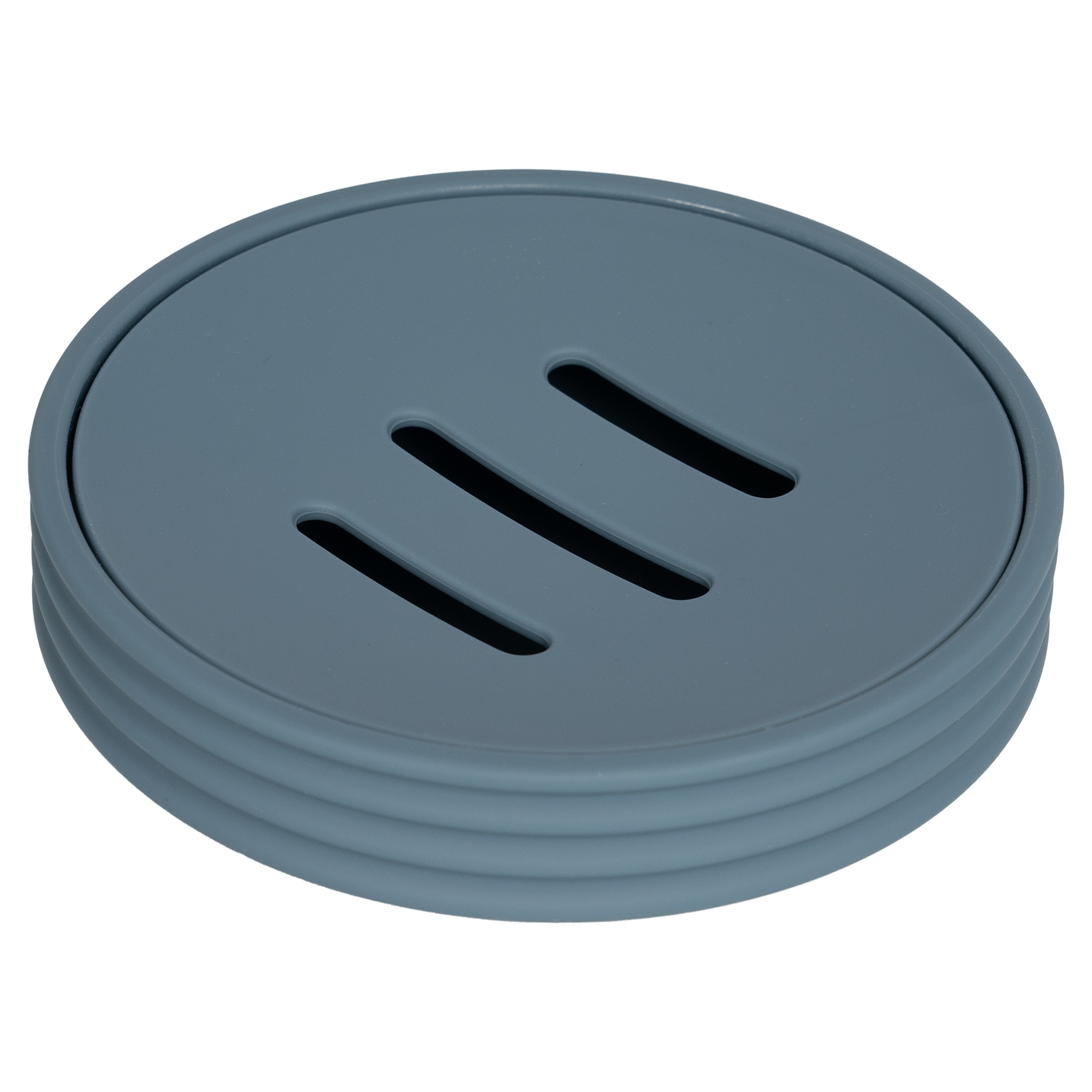 Изображение товара Мыльница Swensa Rail SWP-2407-BL-04 пластиковая синяя с овальной формой