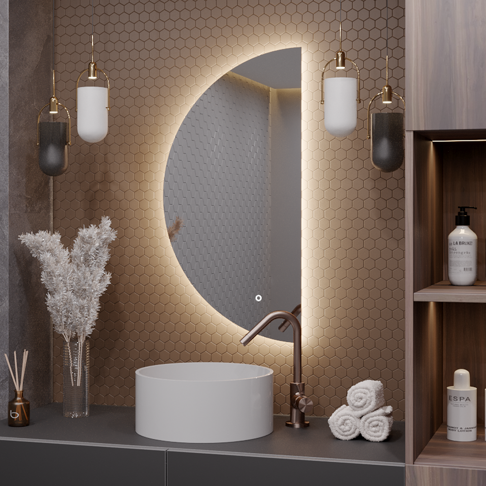 Изображение товара Зеркало для ванной Alias Муза с подсветкой 120х60 см с сенсорным управлением