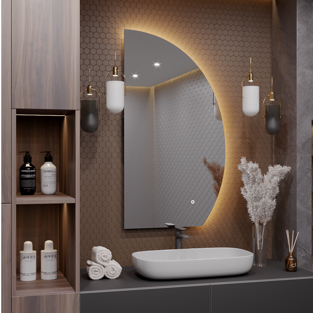 Изображение товара Зеркало для ванной Alias Селена s110603L с подсветкой 60x110см Изображение товара Зеркало для ванной Alias Селена s110603L с подсветкой 60x110см