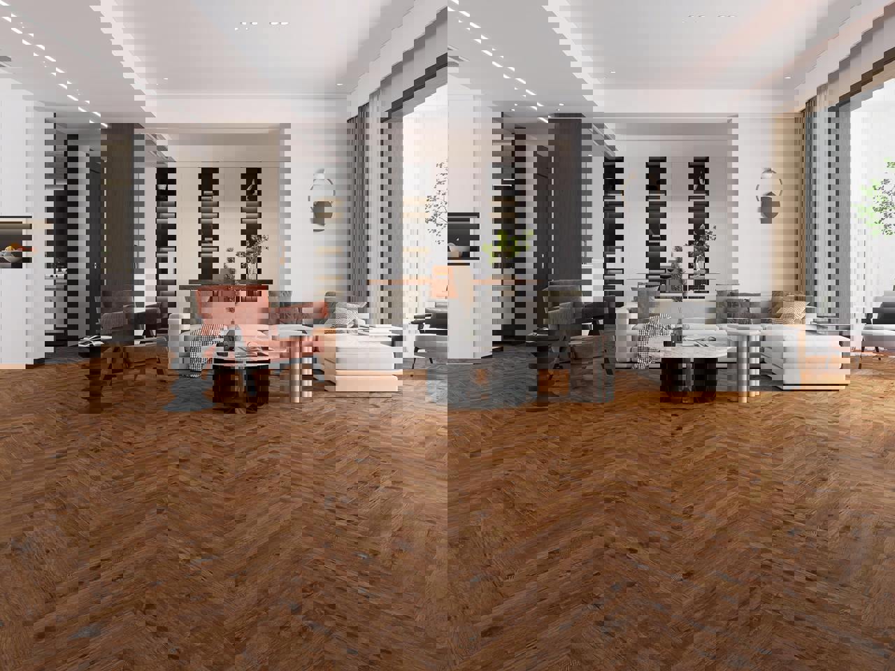 Изображение товара SPC плитка I-Floors Herringbone Дуб Монтебелло 43 класс 4.5 мм 1.15 м²