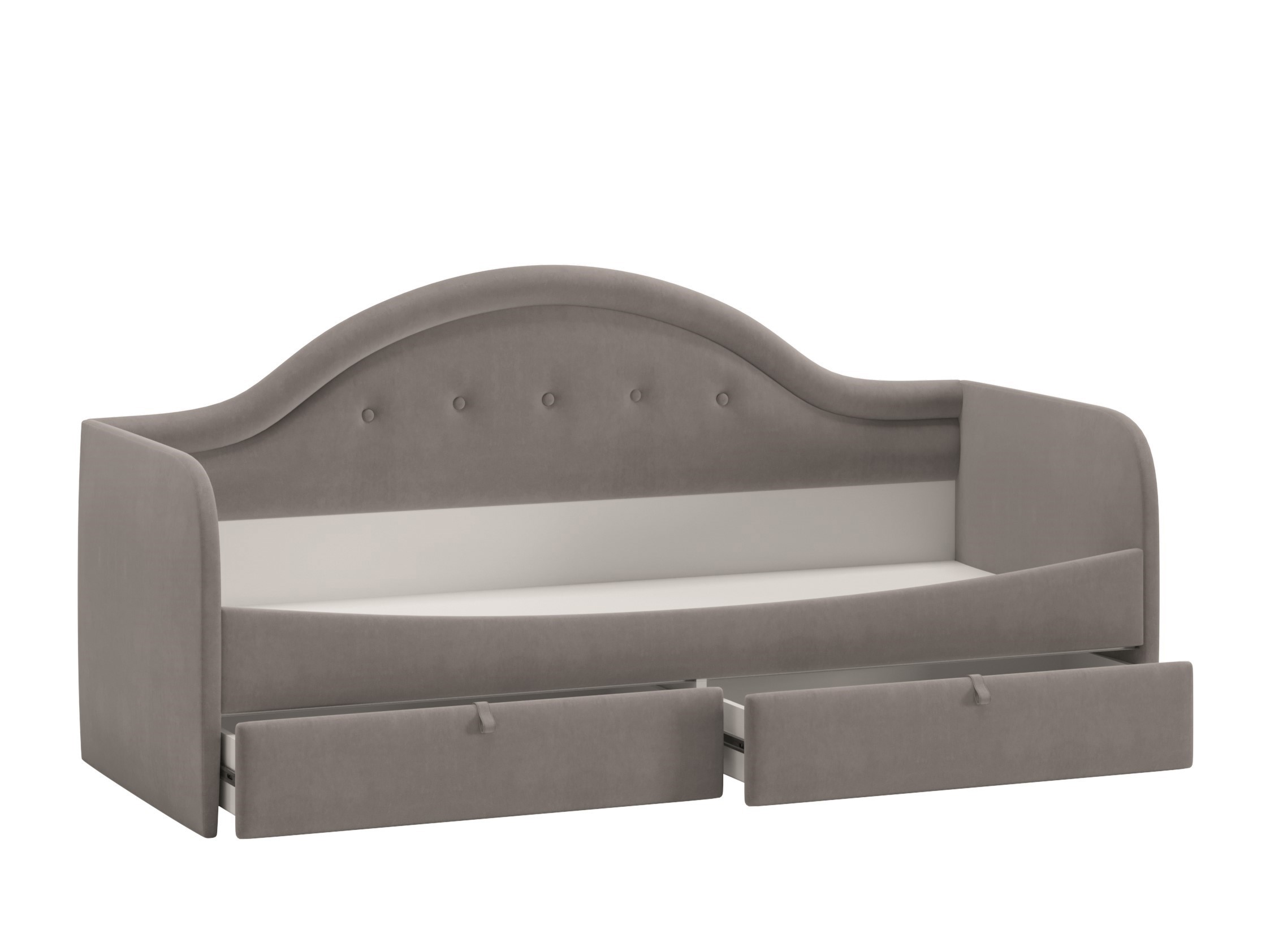 Изображение товара Кровать Трия Адель 205x100x85 см в светло-сером цвете