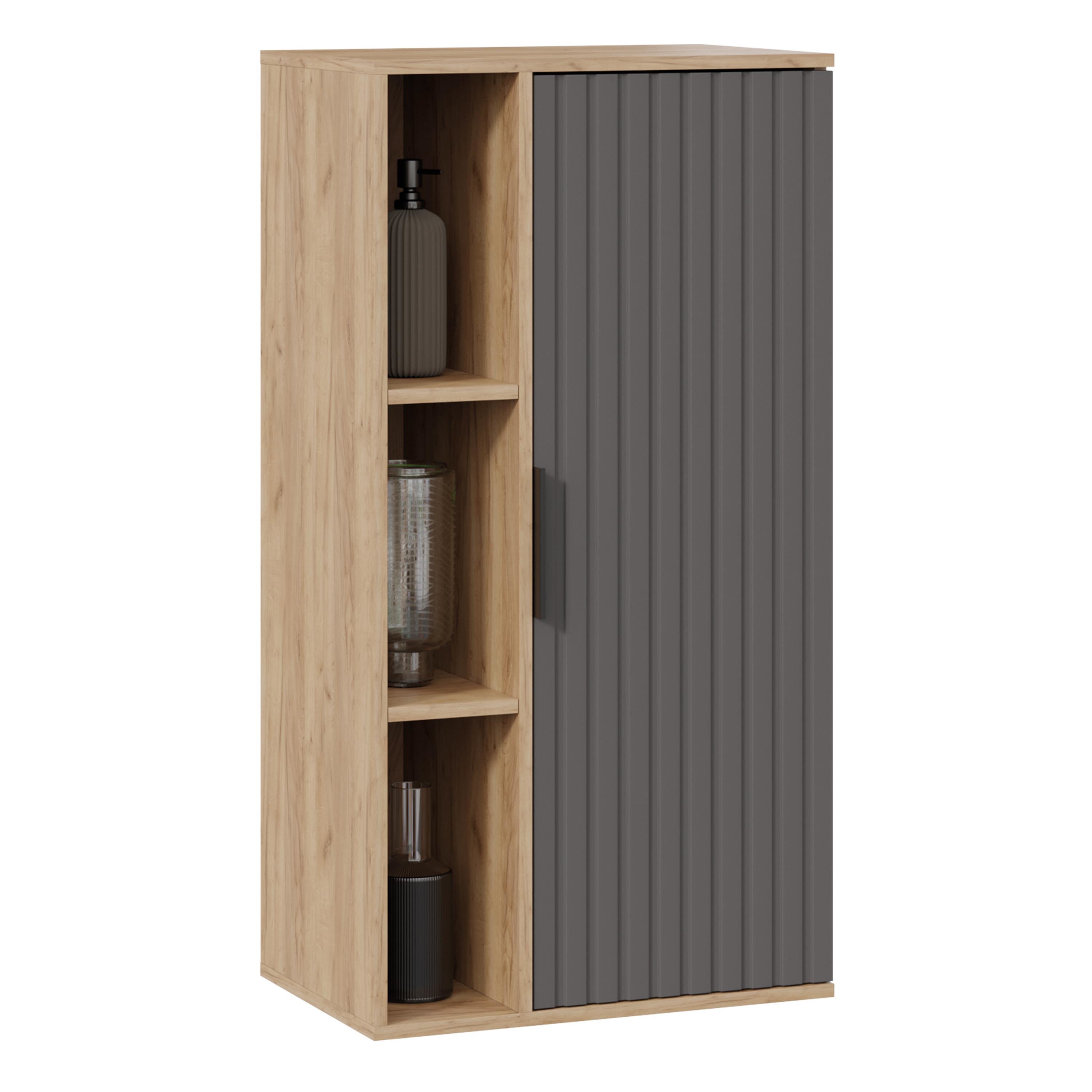 Изображение товара Навесной шкаф Трия 57x108x37 см из коллекции Хилтон, современный дизайн