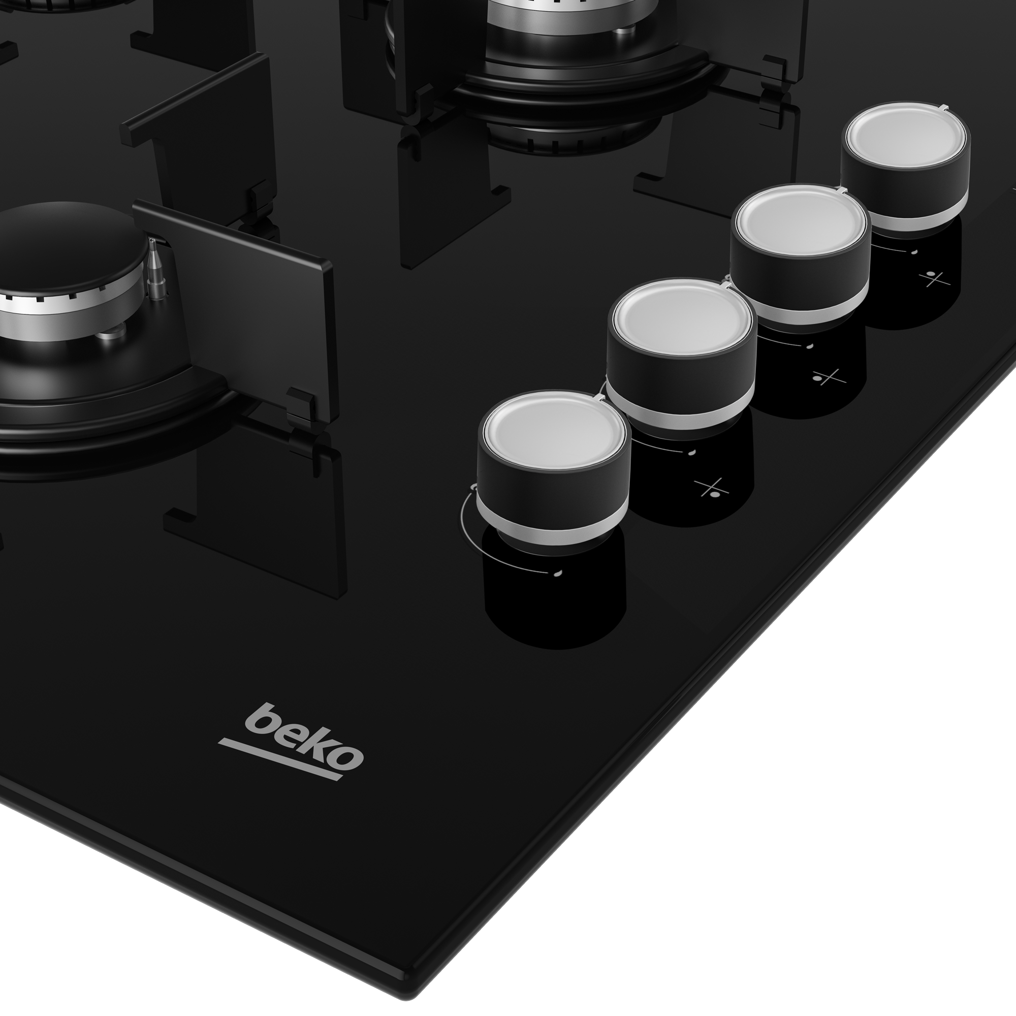Изображение товара Газовая варочная панель Beko Hilg64120S 4 конфорки черный стильная и безопасная
