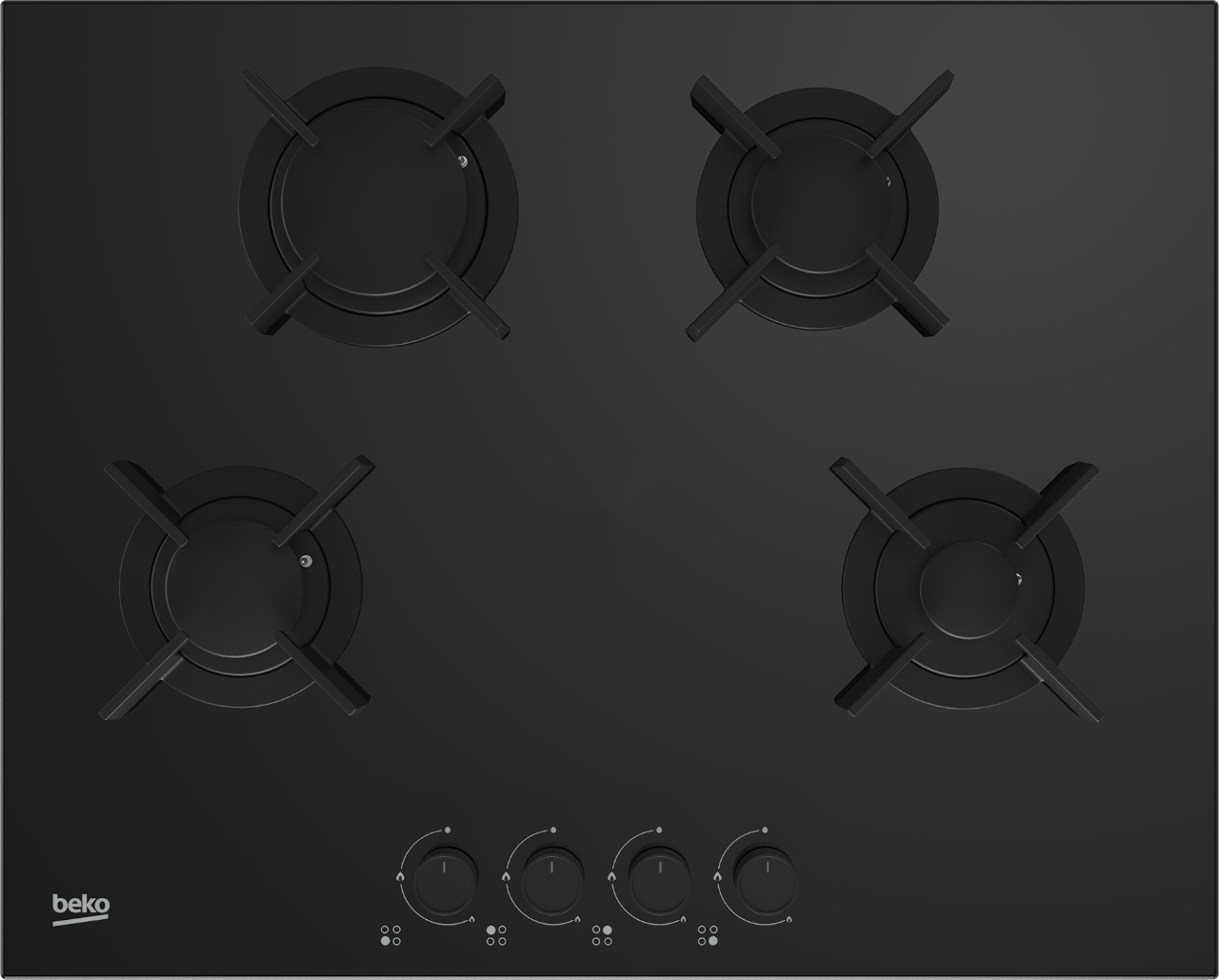 Изображение товара Газовая варочная панель Beko Hing642202Sb 64.60 см 4 конфорки цвет черный