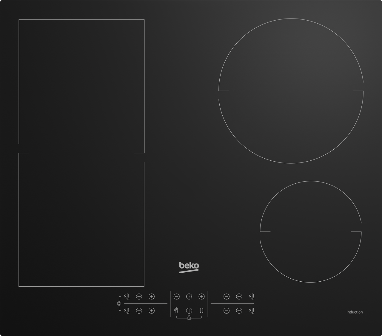 Изображение товара Электрическая варочная панель Beko Hii 64200 Fmt 58 см 4 конфорки цвет черный