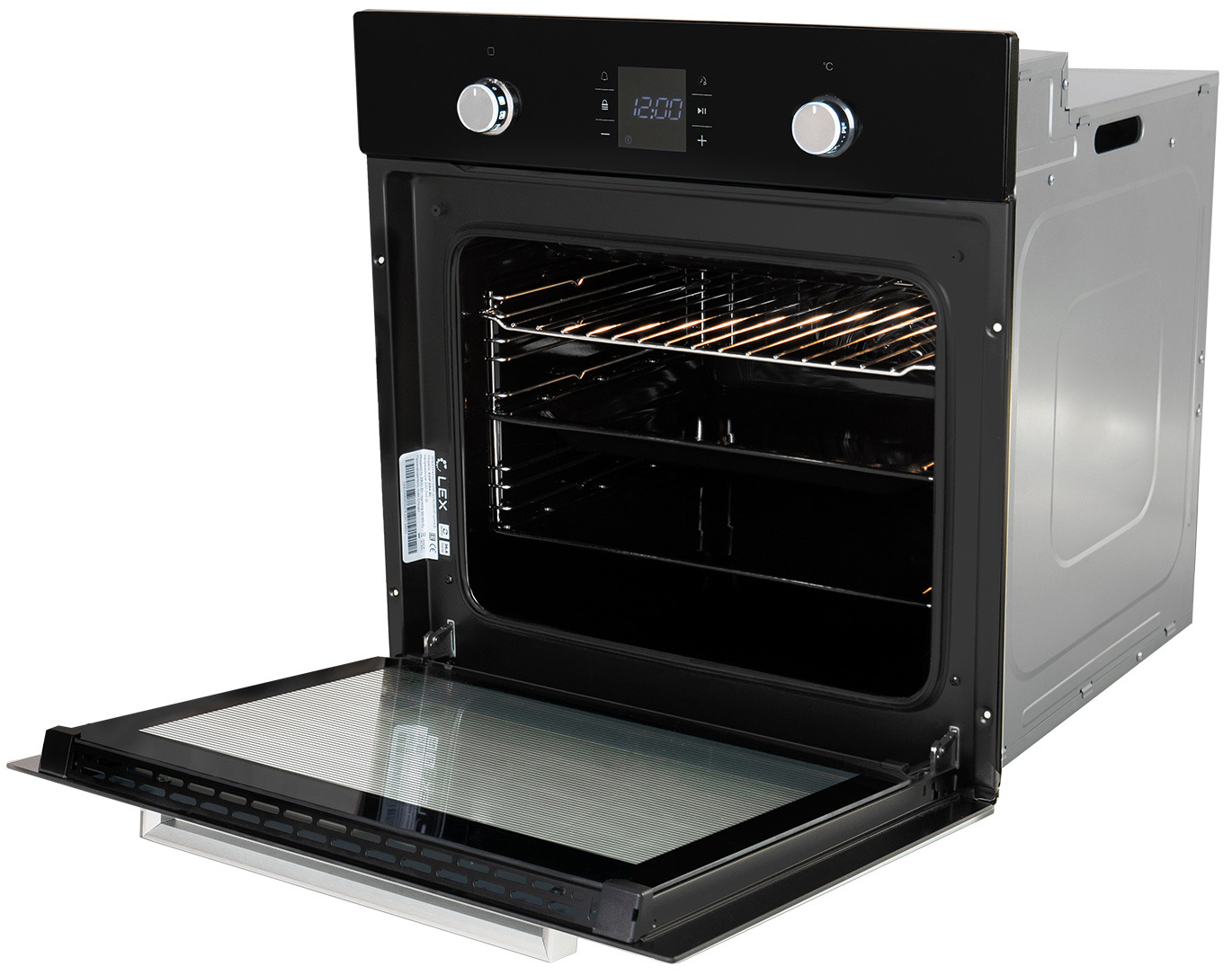 Изображение товара Встраиваемый духовой шкаф Lex Edp 094 Bl 59.50x59.50x53 см цвет черный