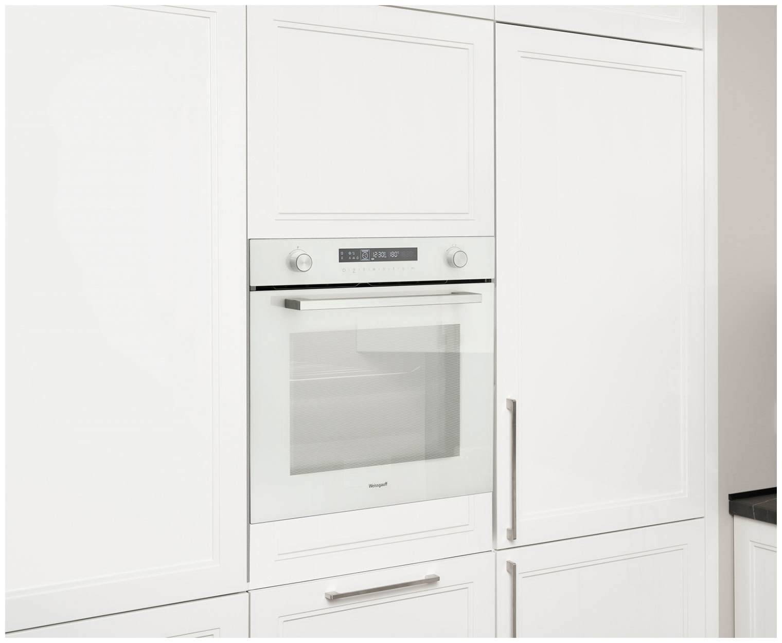 Изображение товара Встраиваемый электрический духовой шкаф Weissgauff Eom 751 Pdw 60x59.6x56.6 см белый
