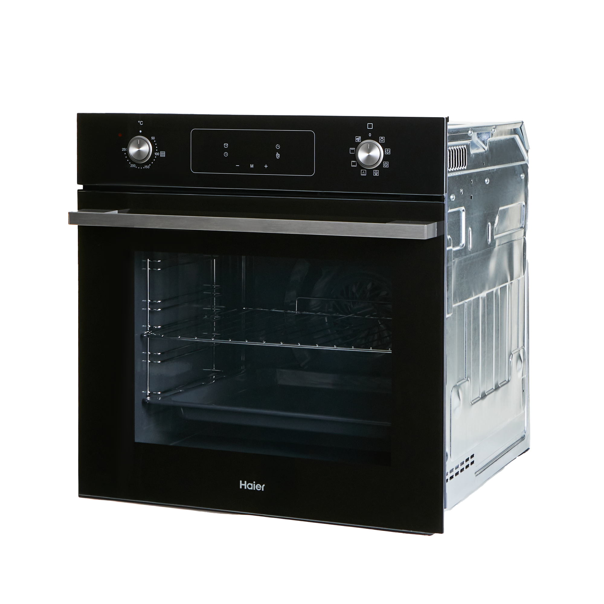Электрический духовой шкаф Haier HOD-P08WGB 59.5x59.5x56.8 см конвекция цвет черный - 1