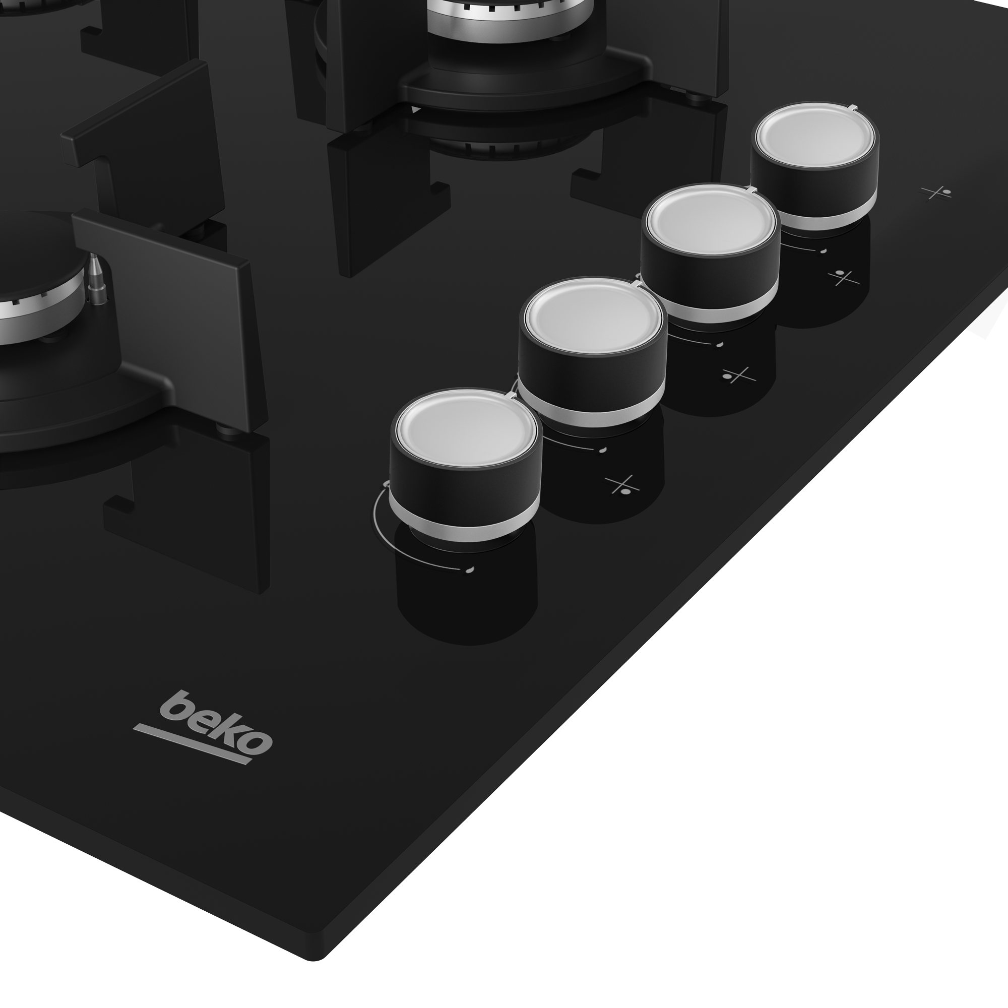 Изображение товара Газовая варочная панель Beko Hilw64122S 58.50 см 4 конфорки цвет черный