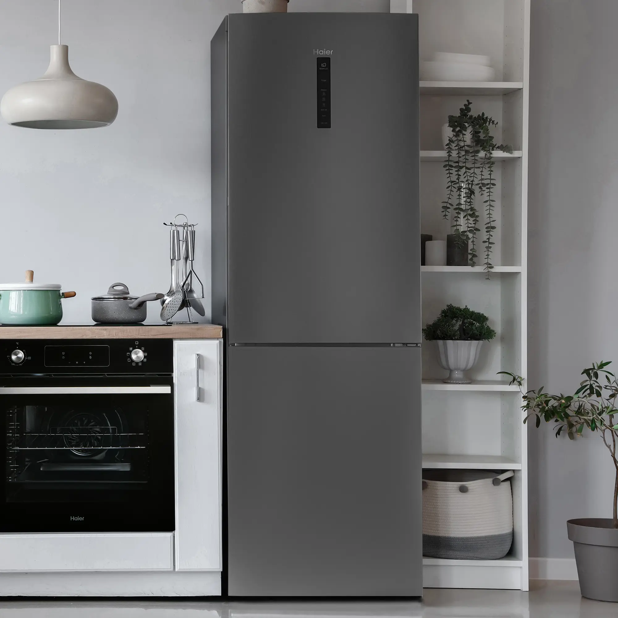 Холодильник двухкамерный Haier C2F636CFRGU1 59.5x190.5x67.2 см цвет серебро - 10