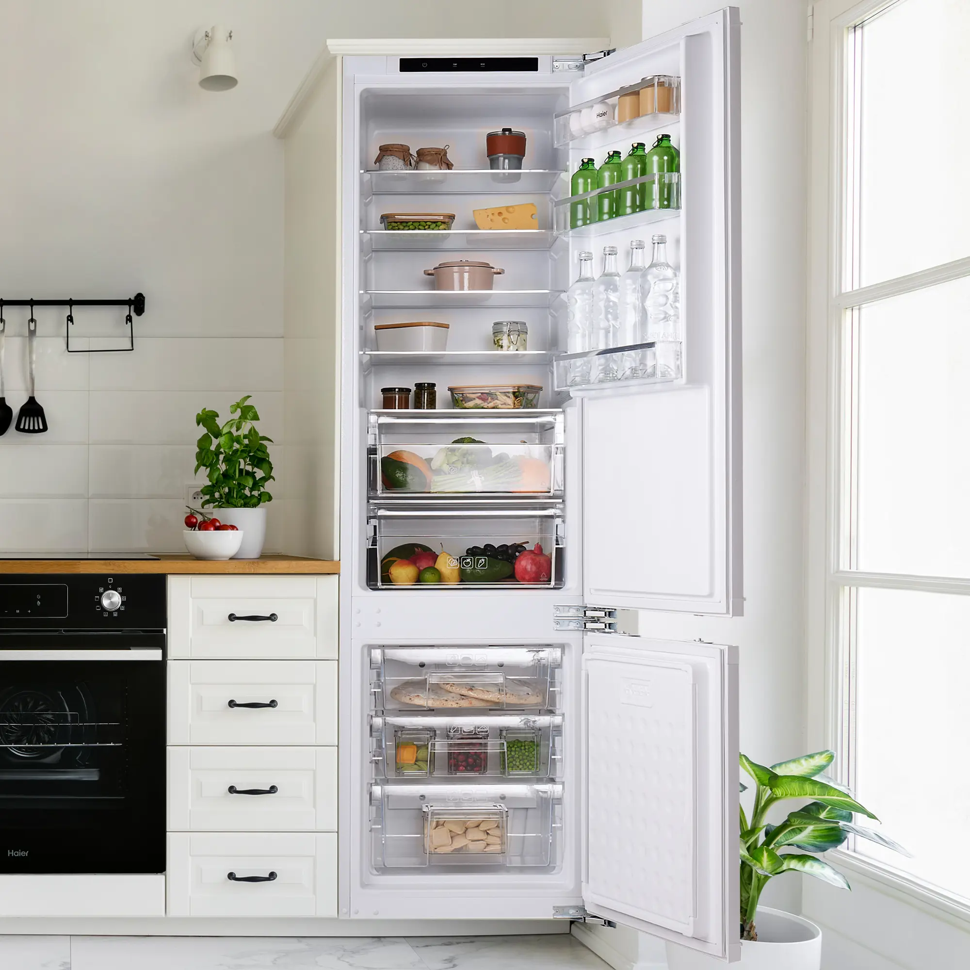 Холодильник двухкамерный Haier HRF310WBRU 54x193.7x54.5 см цвет белый - 13