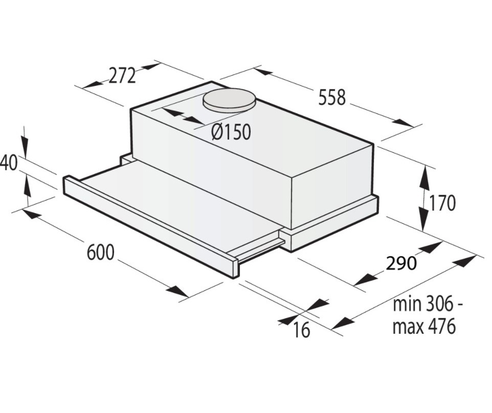 Изображение товара Встроенная вытяжка Gorenje TH62E3X 60 см серебристая кухонная техника