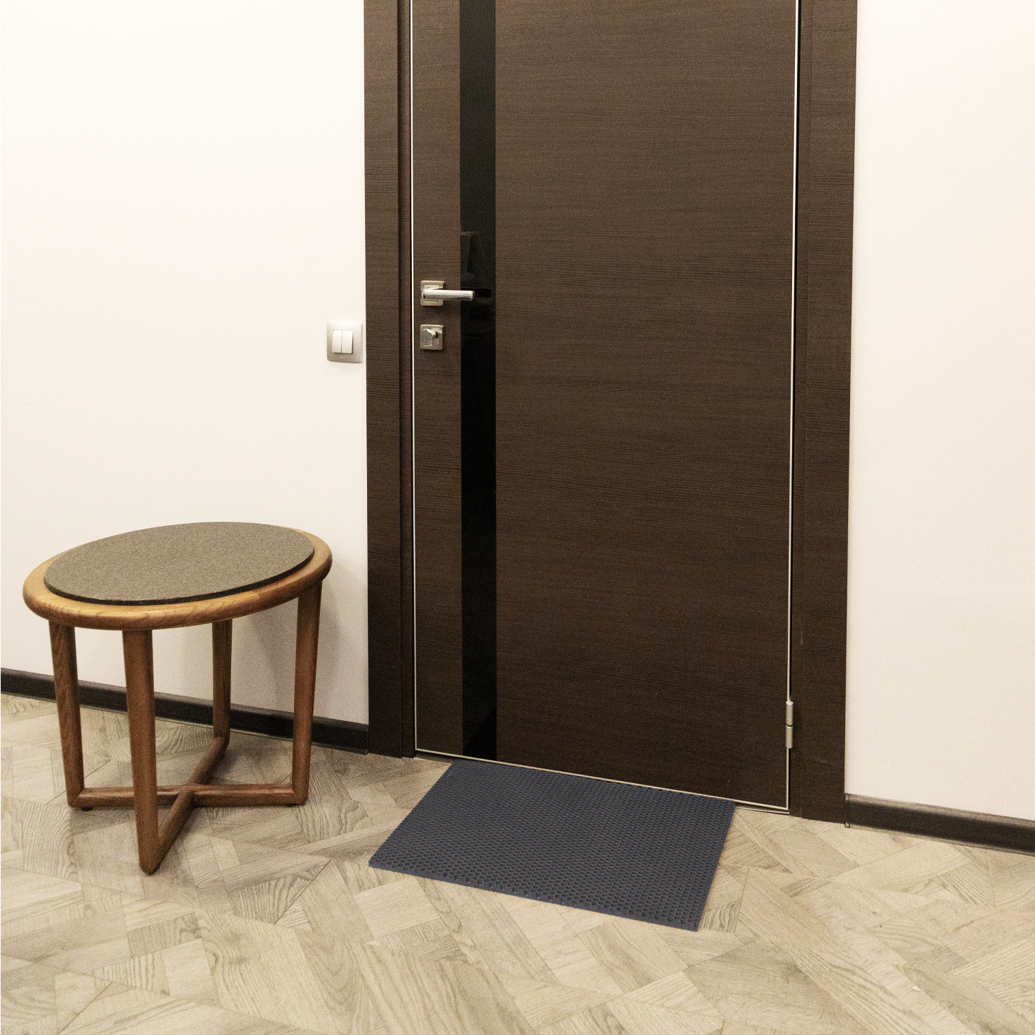 Изображение товара Универсальный грязезащитный коврик Evaline Соты 76x120 см темно-серый