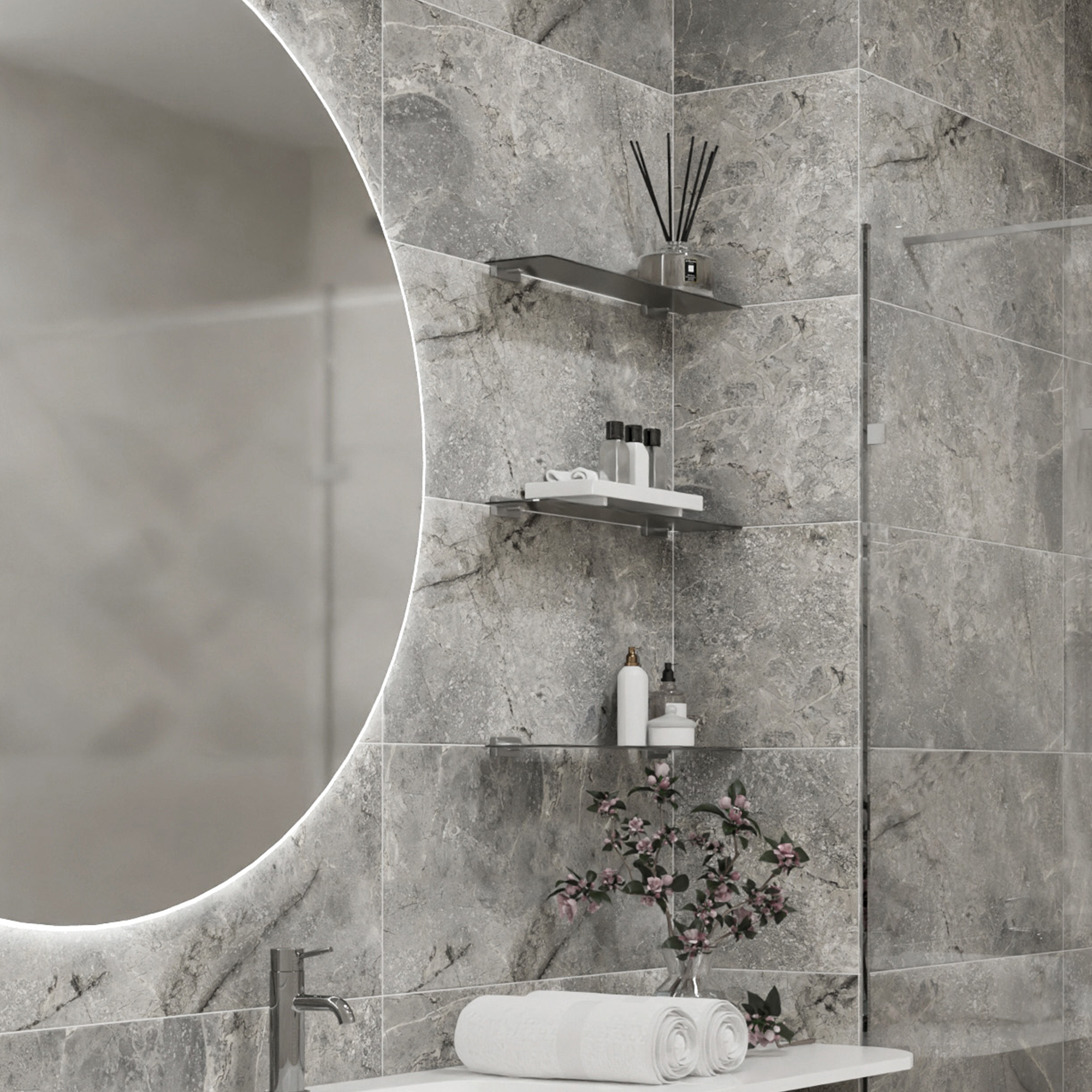 Изображение товара Плитка настенная Azori Torrente 31.5x63 см матовая бежево-коричневая