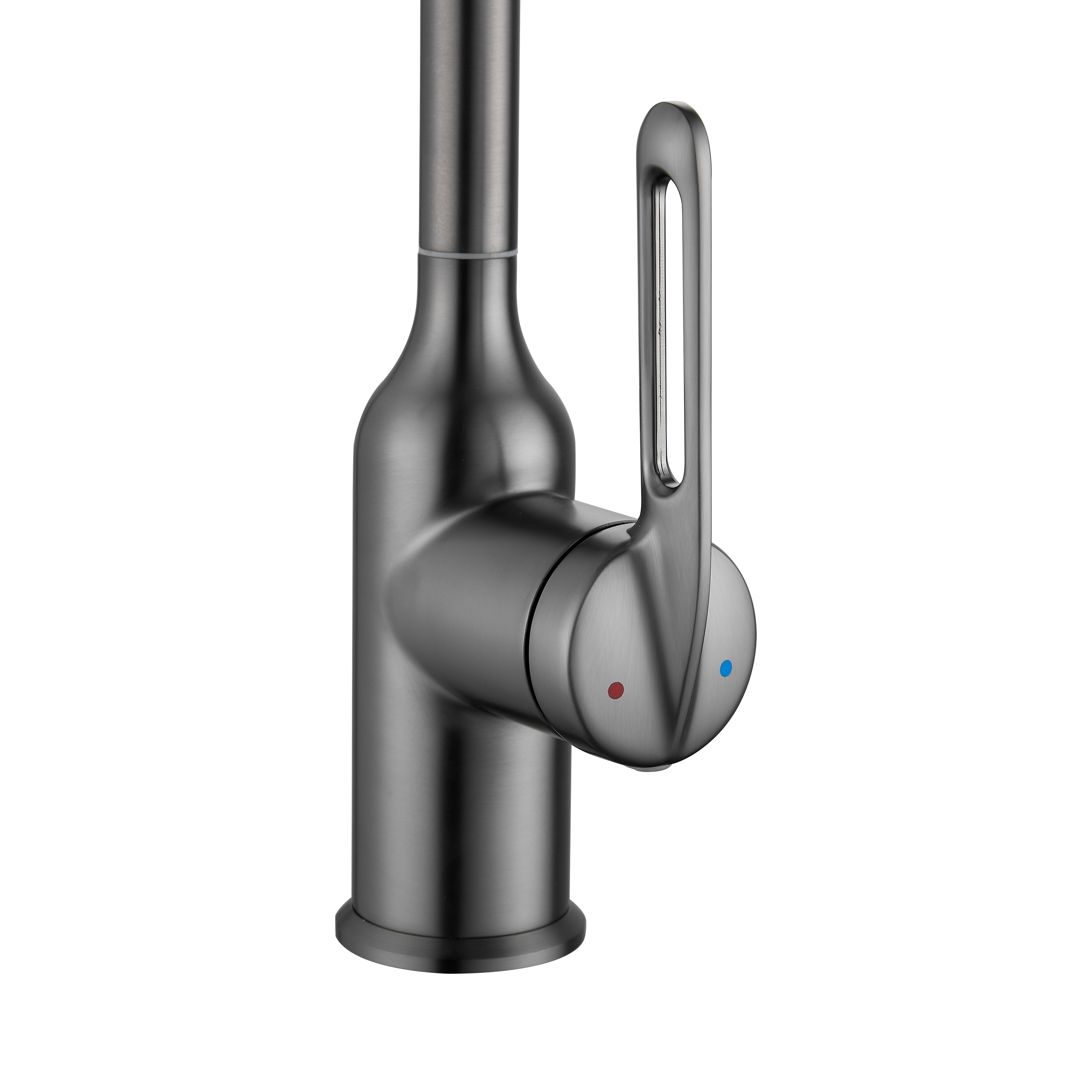 Смеситель для кухни Haiba HB HB71825-3 общая высота 42 см цвет оружейная сталь - 6