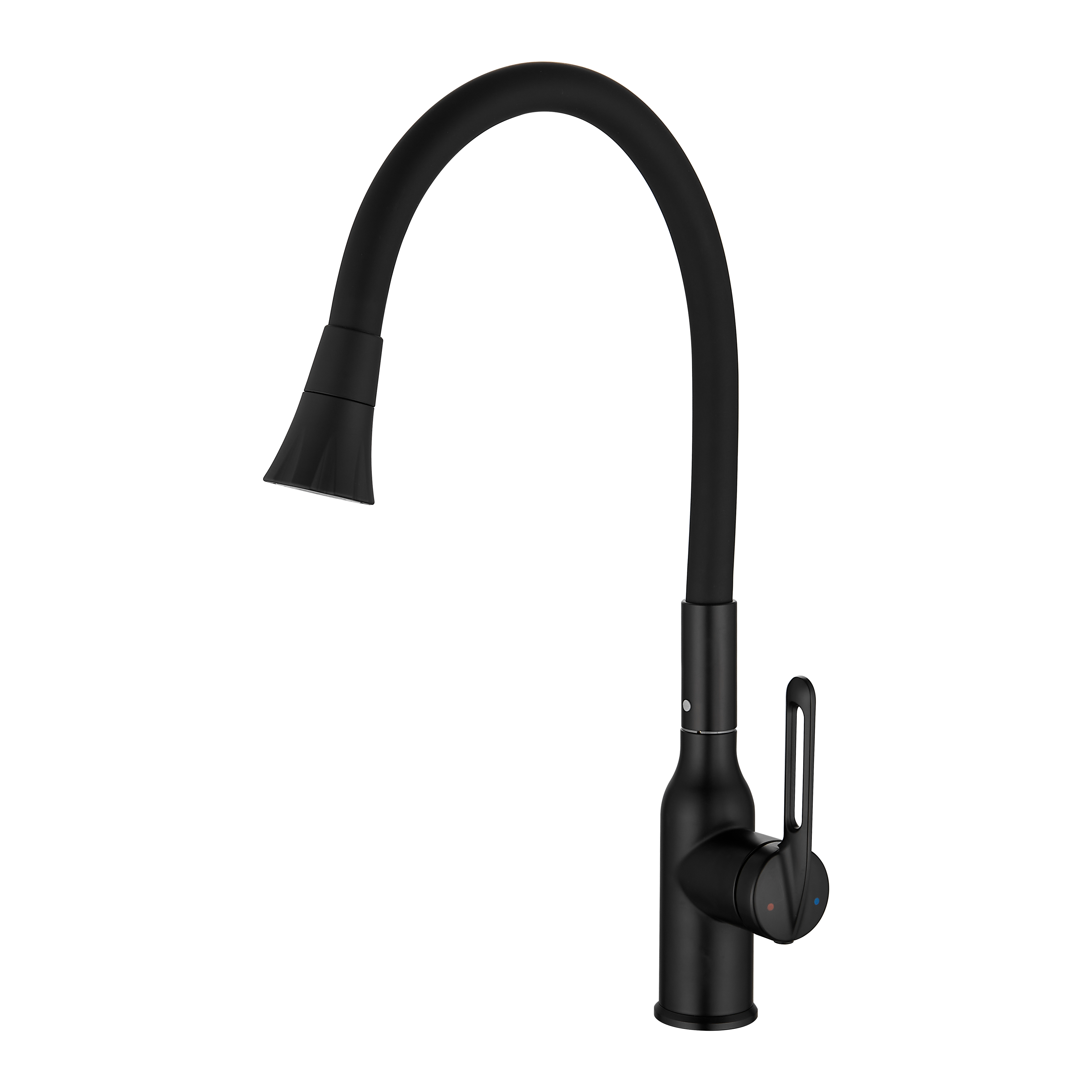 Смеситель для кухни Haiba HB HB73825-7 общая высота 42 см цвет черный - 1