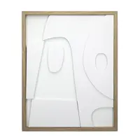 Изображение товара Декоративное панно Абстракция полистирол белый 40x50 см