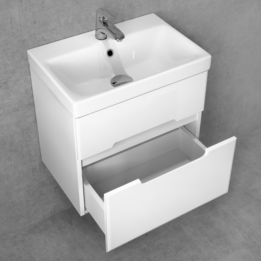 Изображение товара Раковина мебельная Jorno S-UM-MOD5OSL/1 50см белая накладная керамика