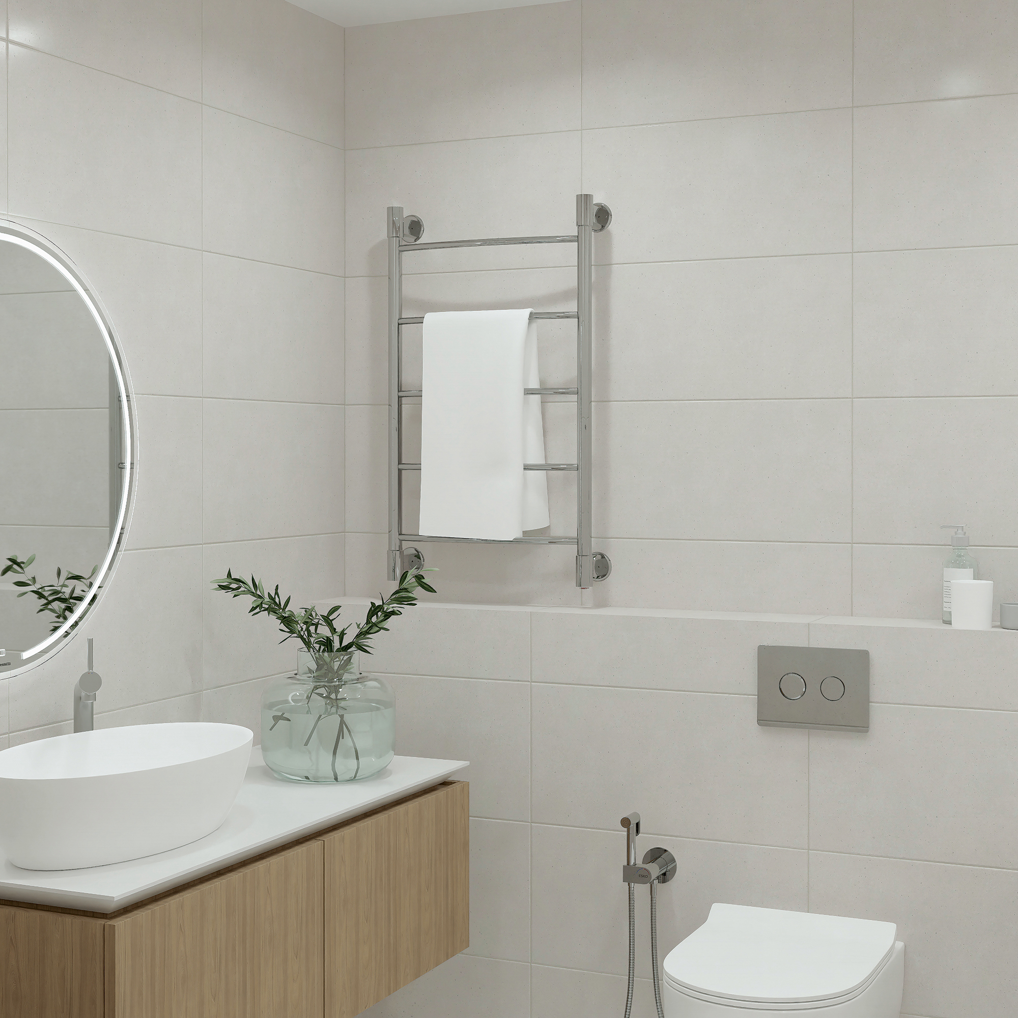 Изображение товара Плитка настенная Нефрит-керамика Armand Pro 60x30 см 1.8 м² матовый цвет светло-серый