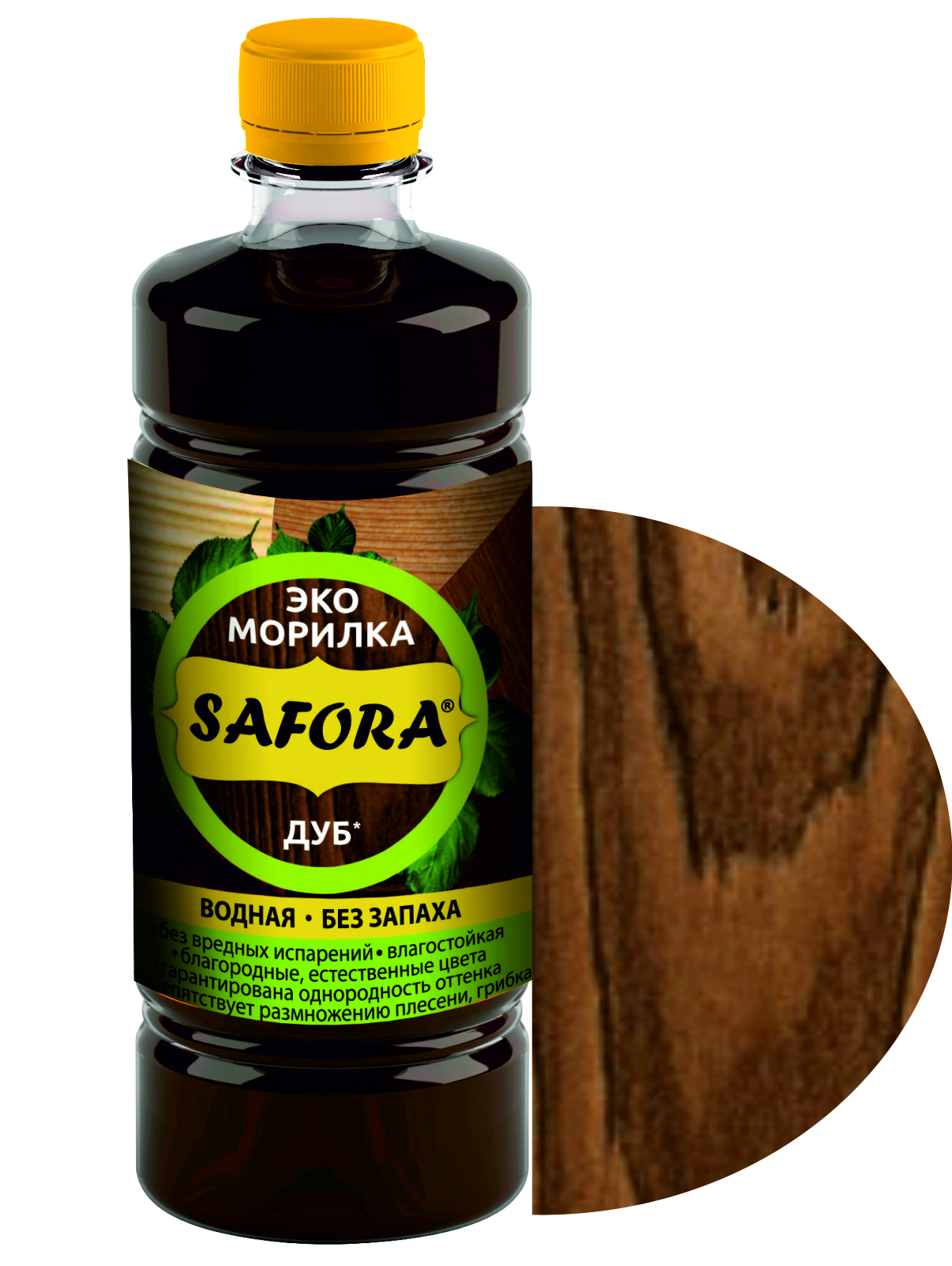 Изображение товара Морилка для дерева Safora цвет дуб 500 мл