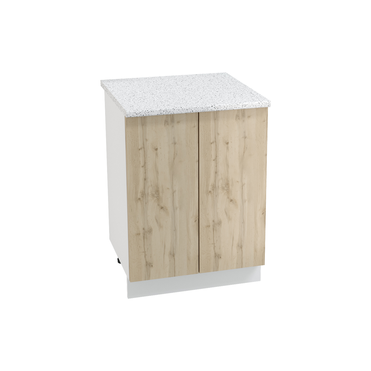 Изображение товара Напольный шкаф Азазель 60x81.60x47.80 см фасад дуб вотан ЛДСП каркас белый ЛДСП Kameol