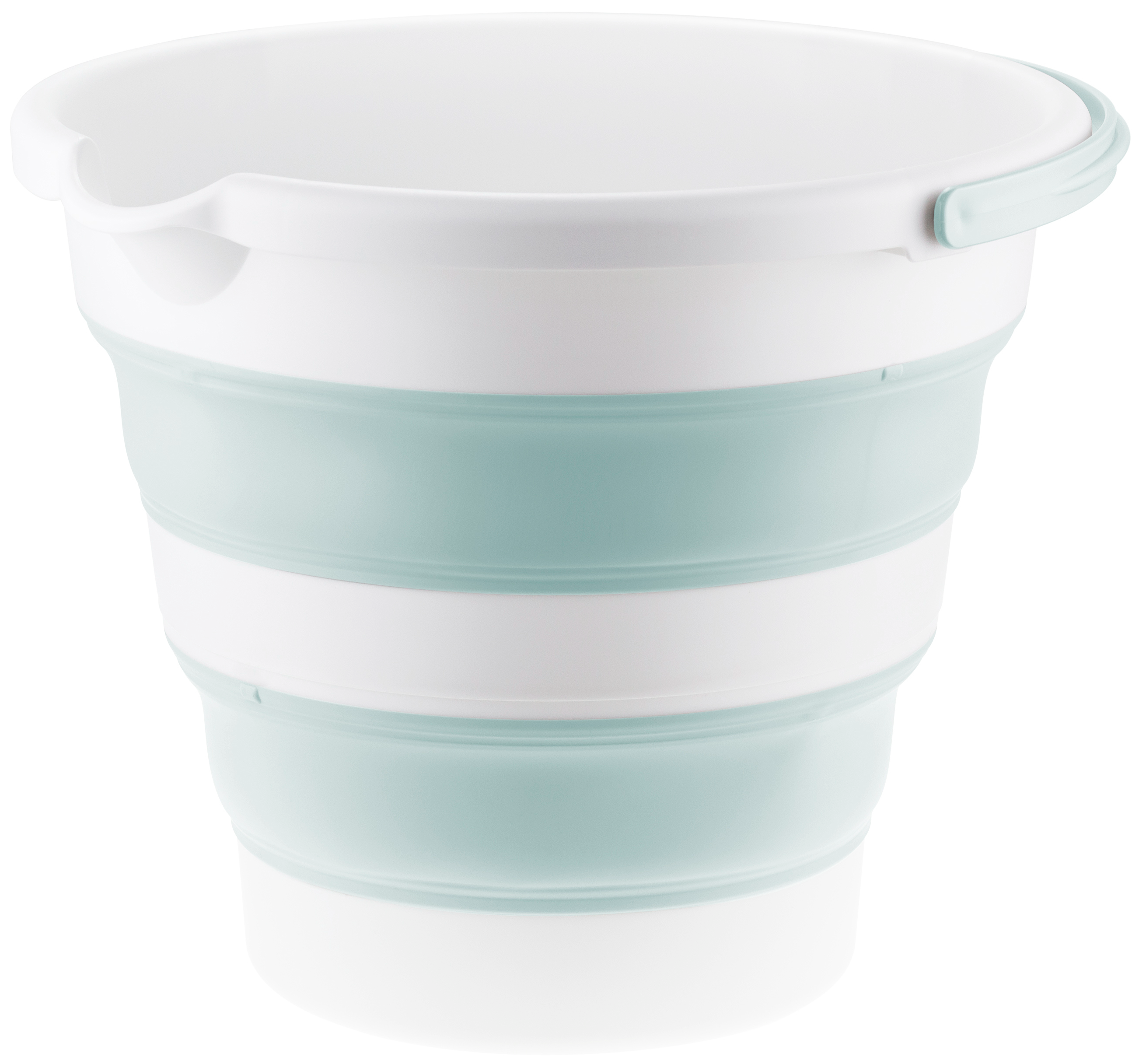 Ведро складное круглое Idea Флекс 10 л полипропилен цвет тиффани