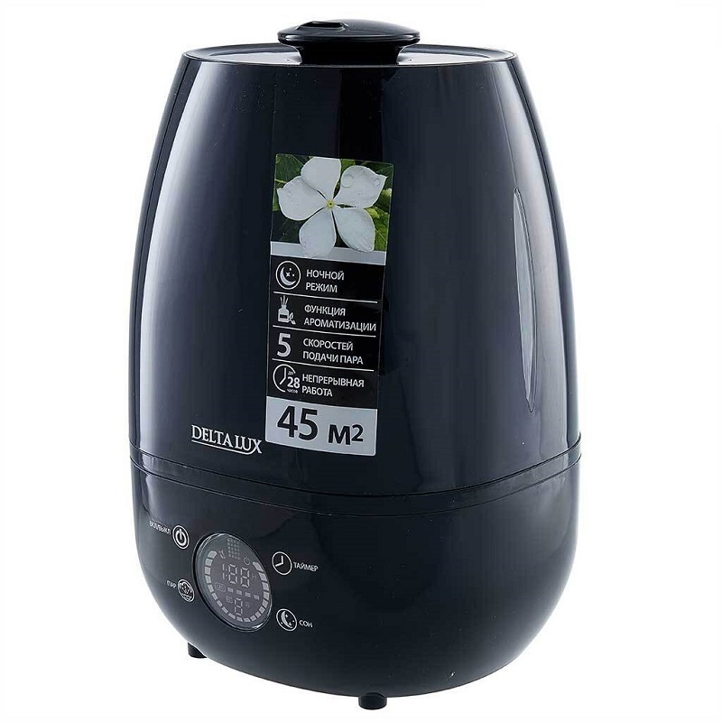 Изображение товара Ультразвуковой увлажнитель воздуха Delta lux DE-3703 черный 4 л
