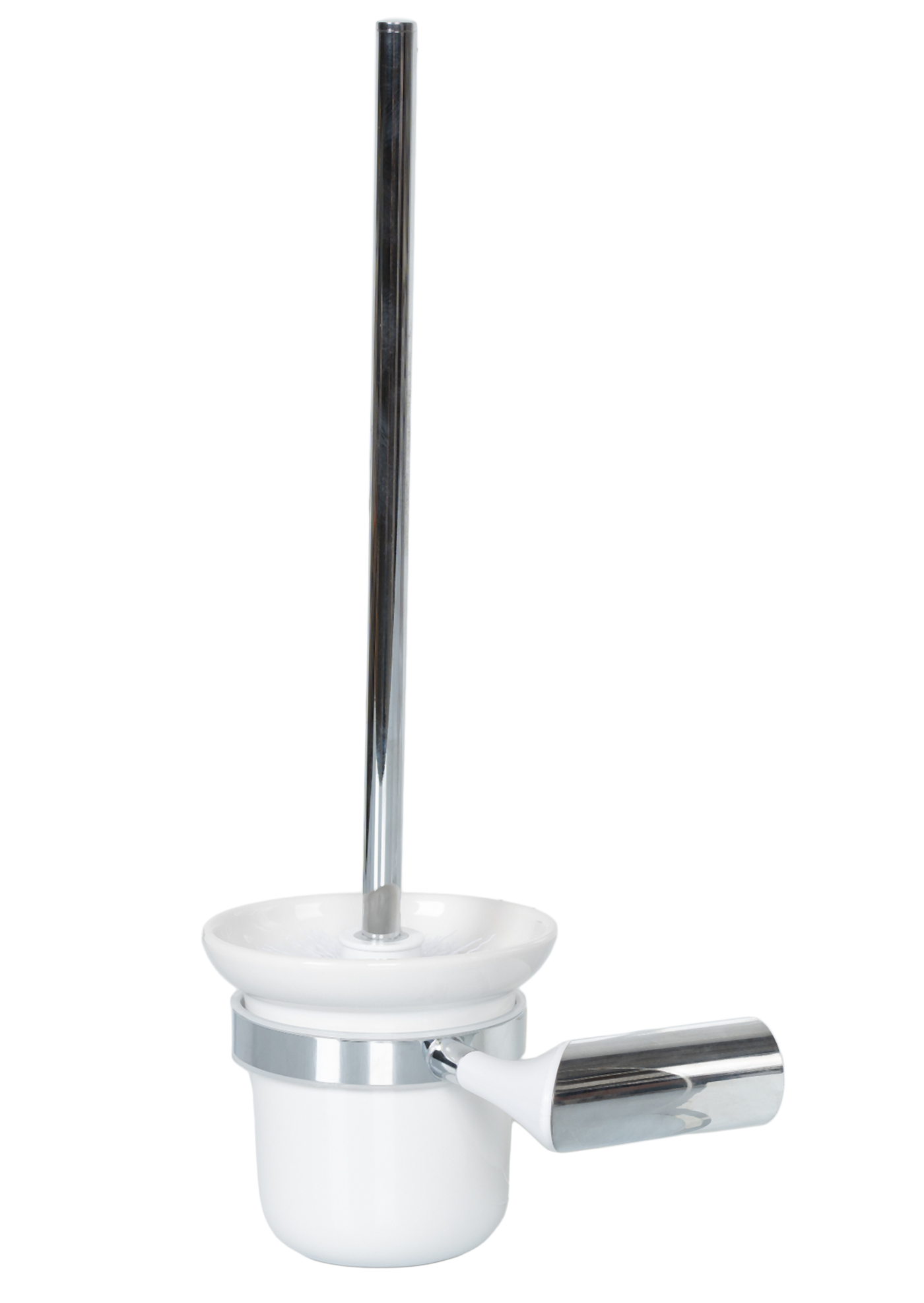 Изображение товара Ёршик для унитаза Swensa Lock SWR-6600-08-CRM подвесной белый хром