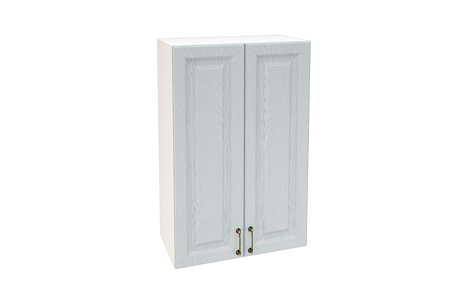 Изображение товара Навесной шкаф KAMEOL Франция 60x92 см белый корпус, серо-коричневый фасад