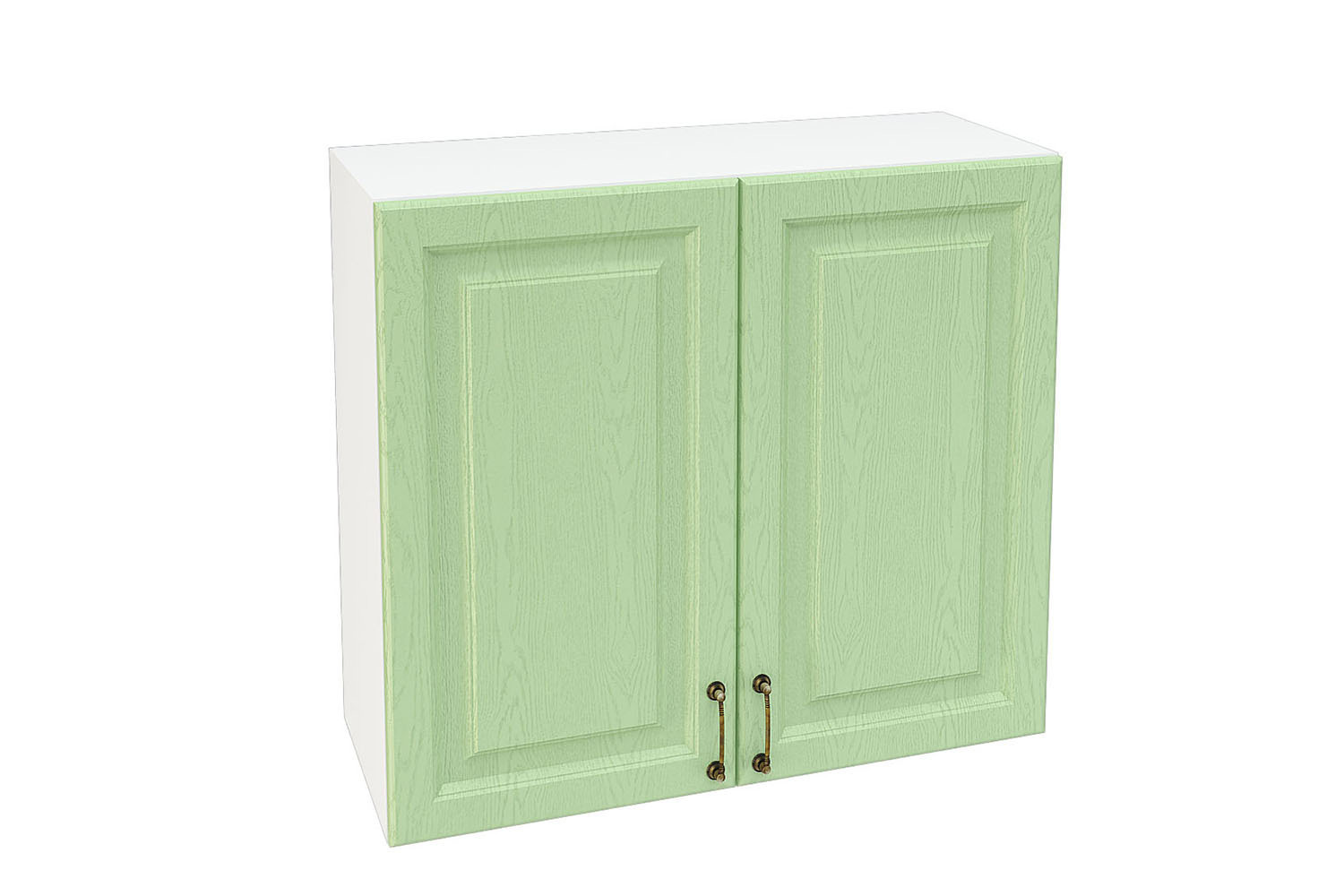 Изображение товара Навесной шкаф Франция 70x71.60x31.80 см фасад светло-зеленый МДФ каркас белый ЛДСП Kameol