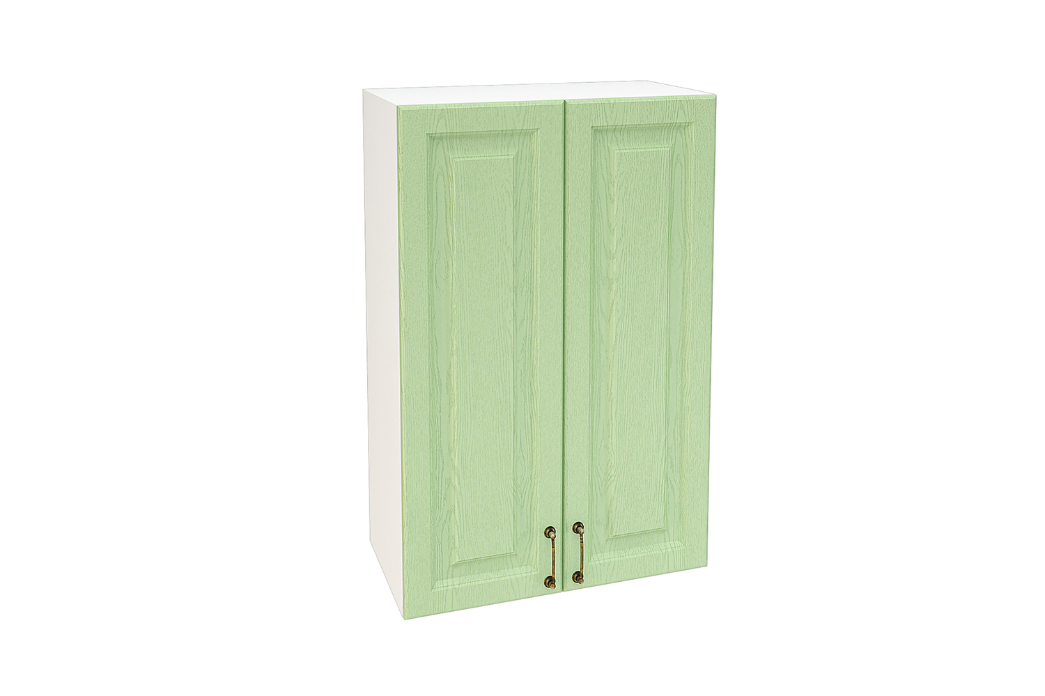 Изображение товара Навесной шкаф Франция 60x92x31.80 см фасад светло-зеленый МДФ каркас белый ЛДСП Kameol