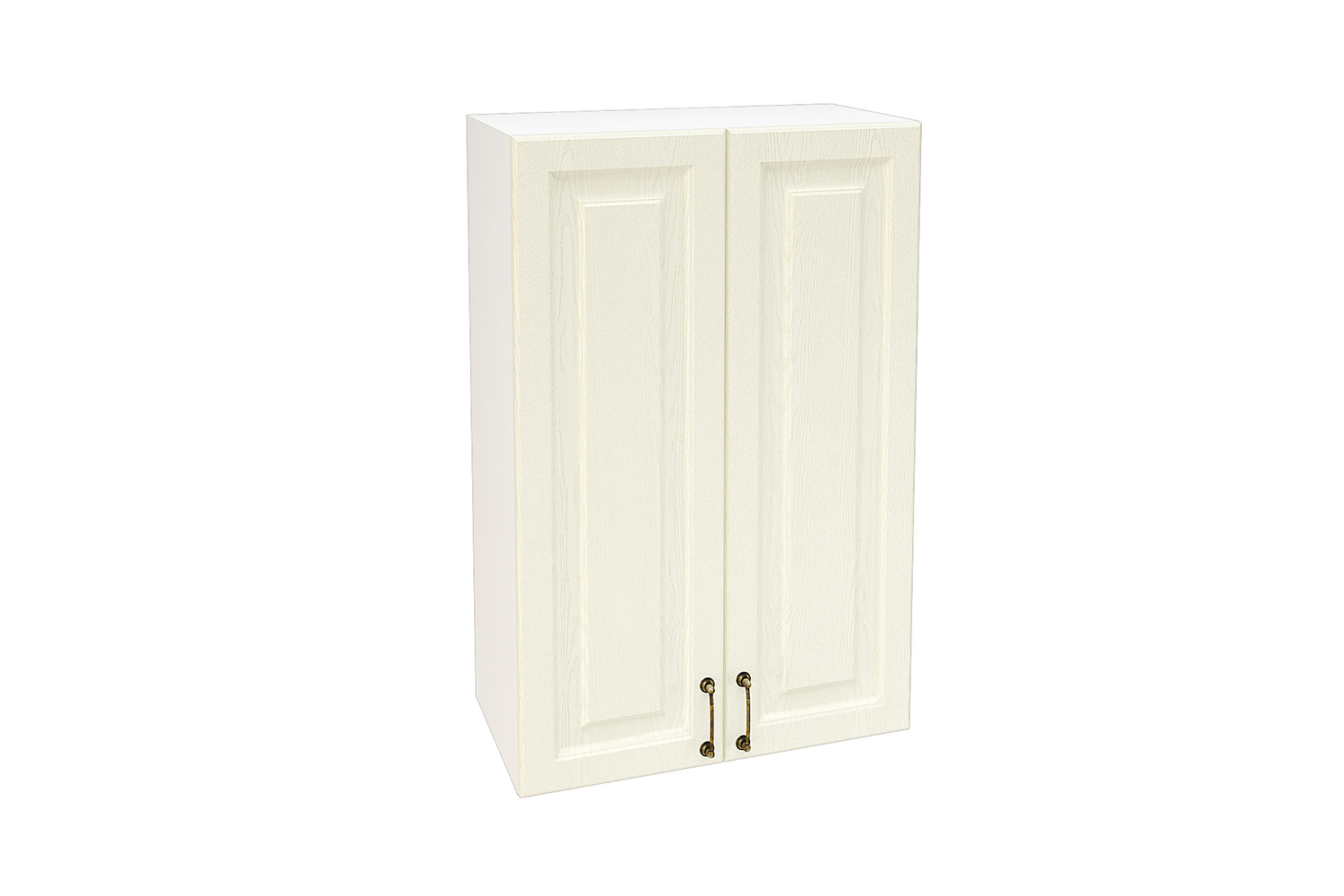Изображение товара Навесной шкаф Франция 60x92 см, кремовые фасады, белый корпус