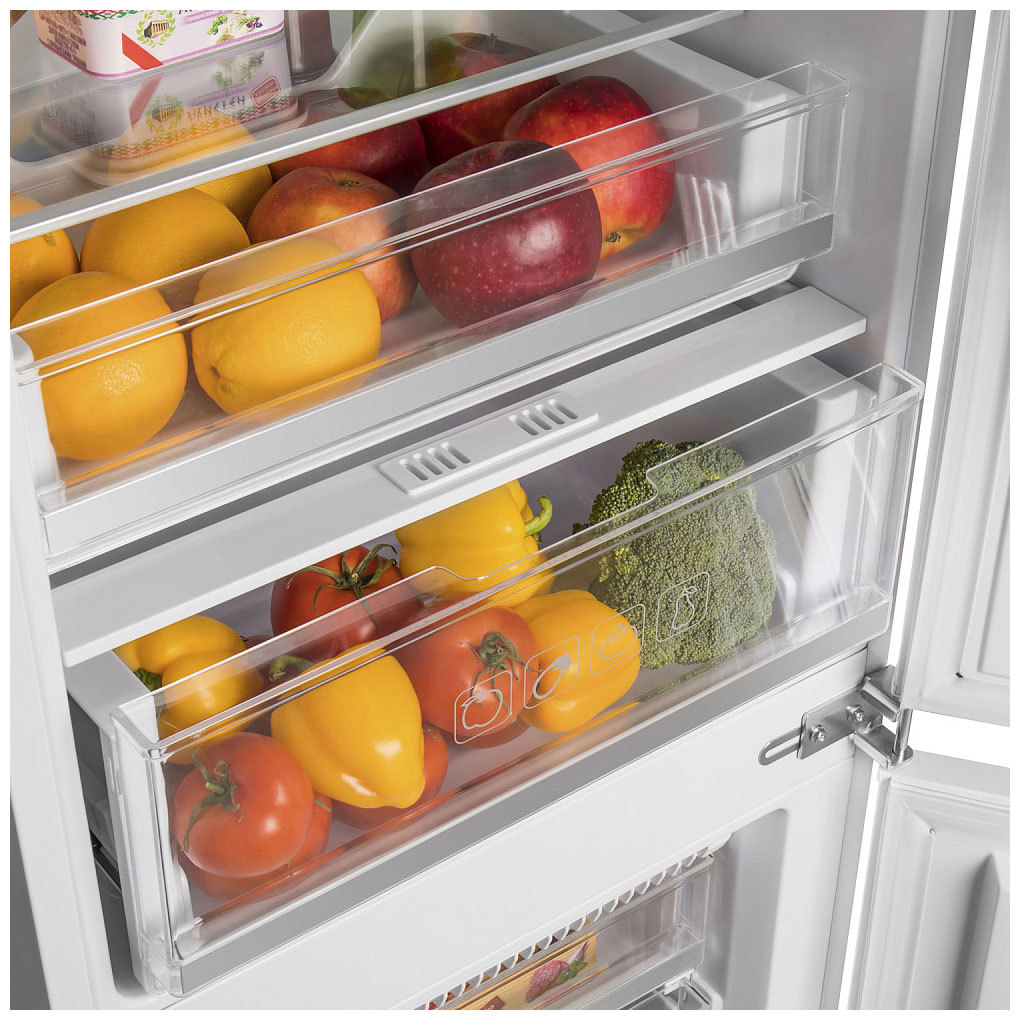 Изображение товара Встраиваемый двухкамерный холодильник Maunfeld MBF177NFFW 177.6 см белый