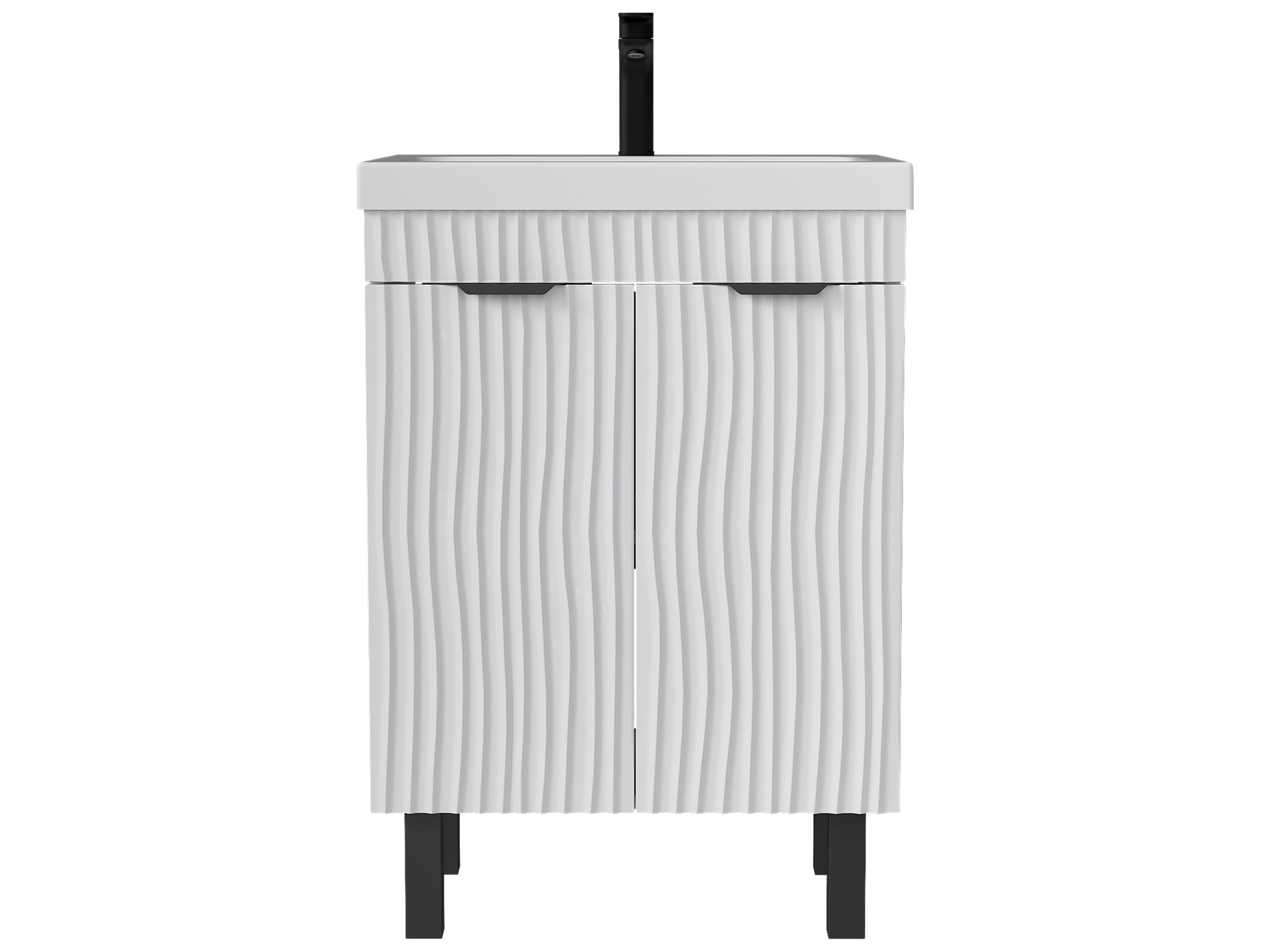 Изображение товара Тумба под раковину Флай 60.2D напольная белая