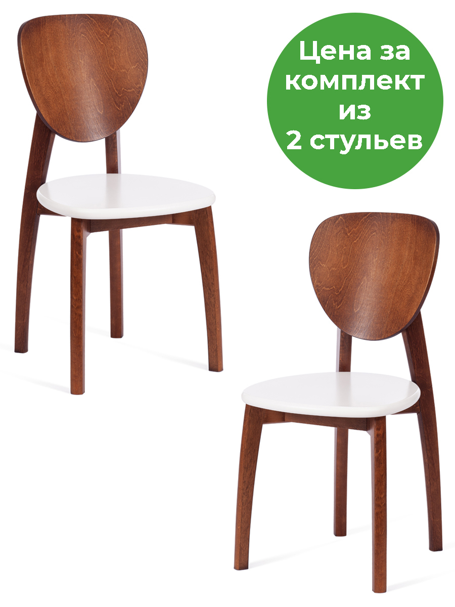 Изображение товара Кухонный стул Tetchair DIAMANTE с жестким сидением - набор из 2 шт