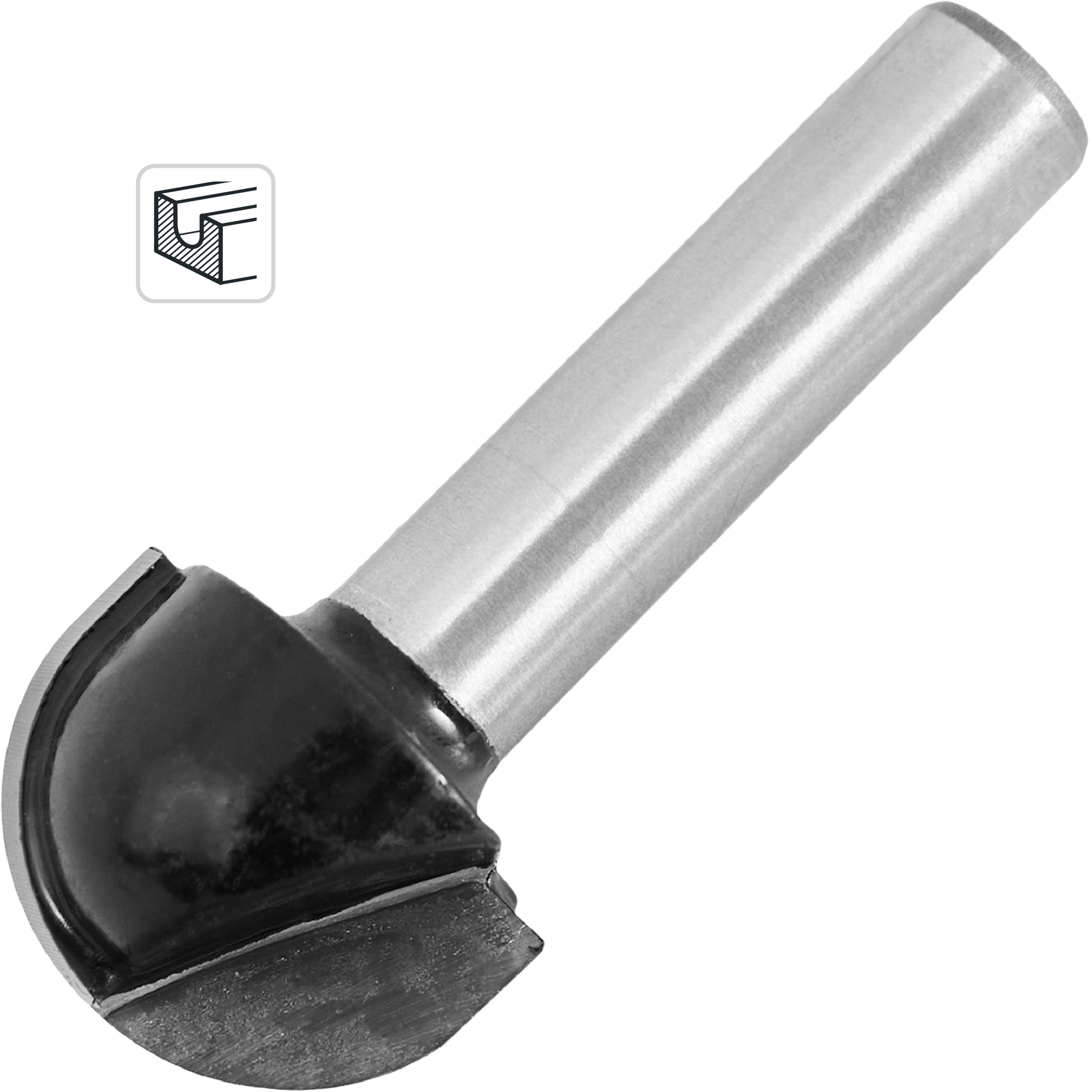 Изображение товара Фреза по дереву пазовая галтельная 1411302 19x13 мм хвостовик 8 мм для древесины