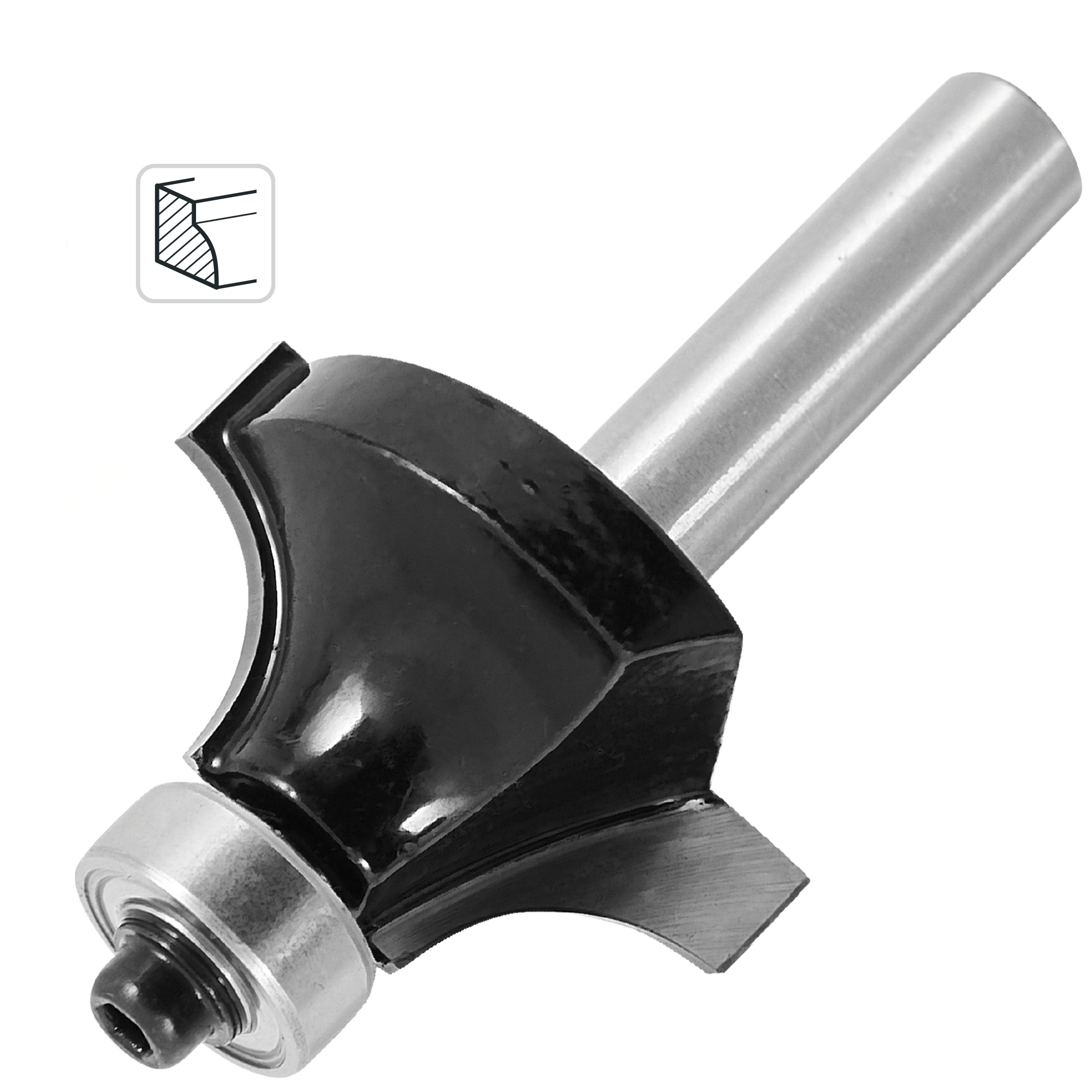 Изображение товара Фреза по дереву кромочная калевочная 1410307 31.8x17 мм хвостовик 8 мм