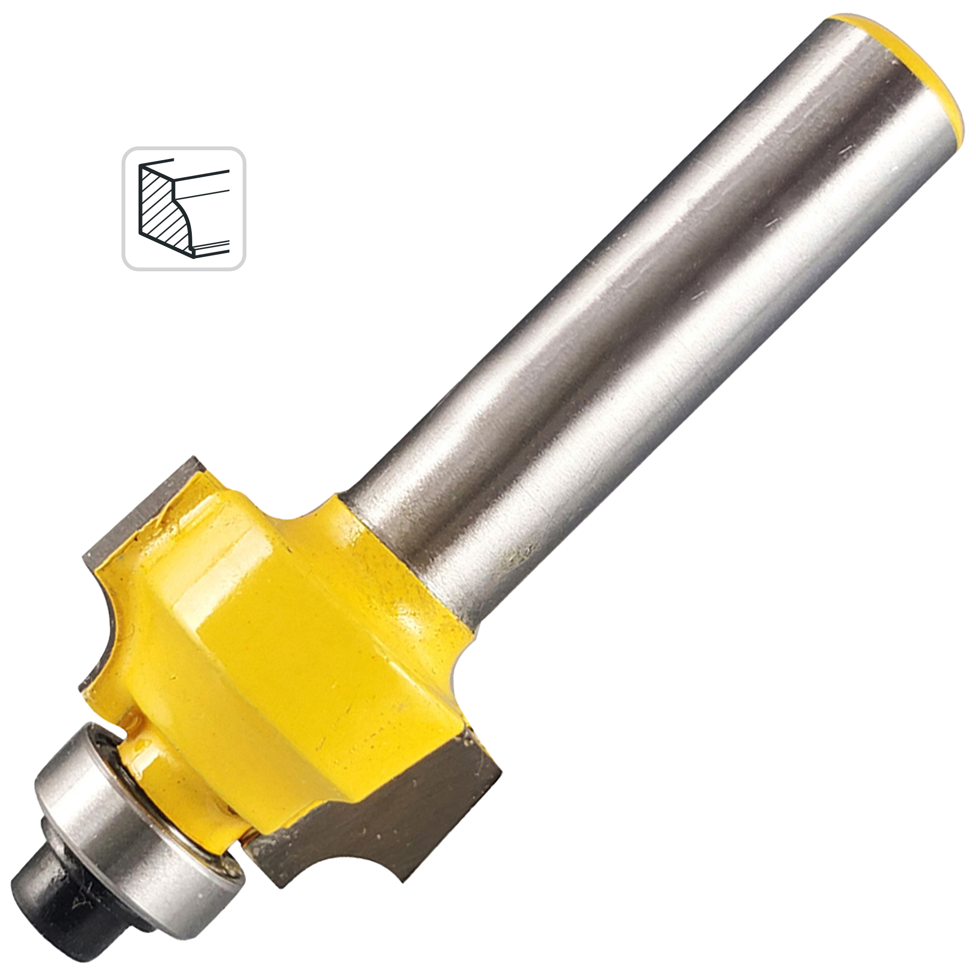 Изображение товара Фреза по дереву калевочная 19x10 мм с подшипником 553353