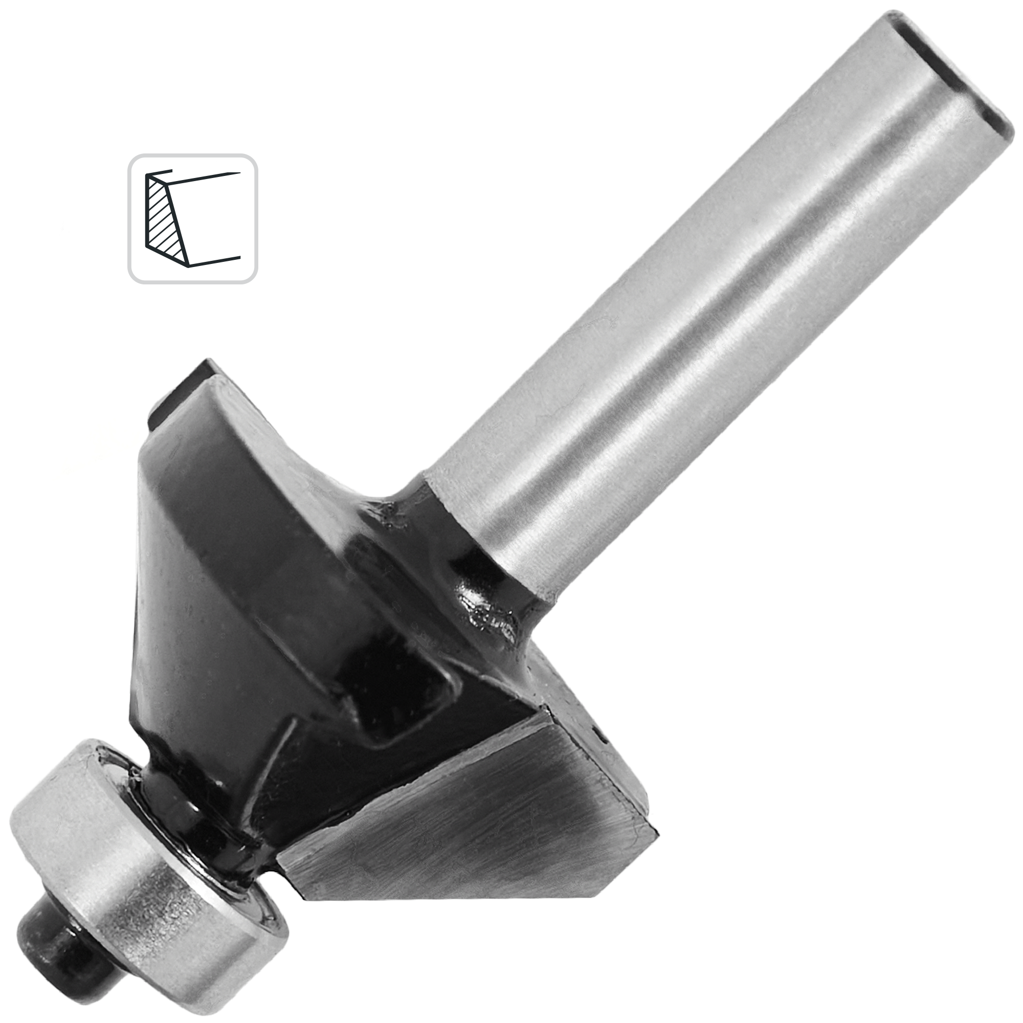 Изображение товара Фреза по дереву кромочная конусная 1410602, диаметр 30.2 мм, хвостовик 8 мм