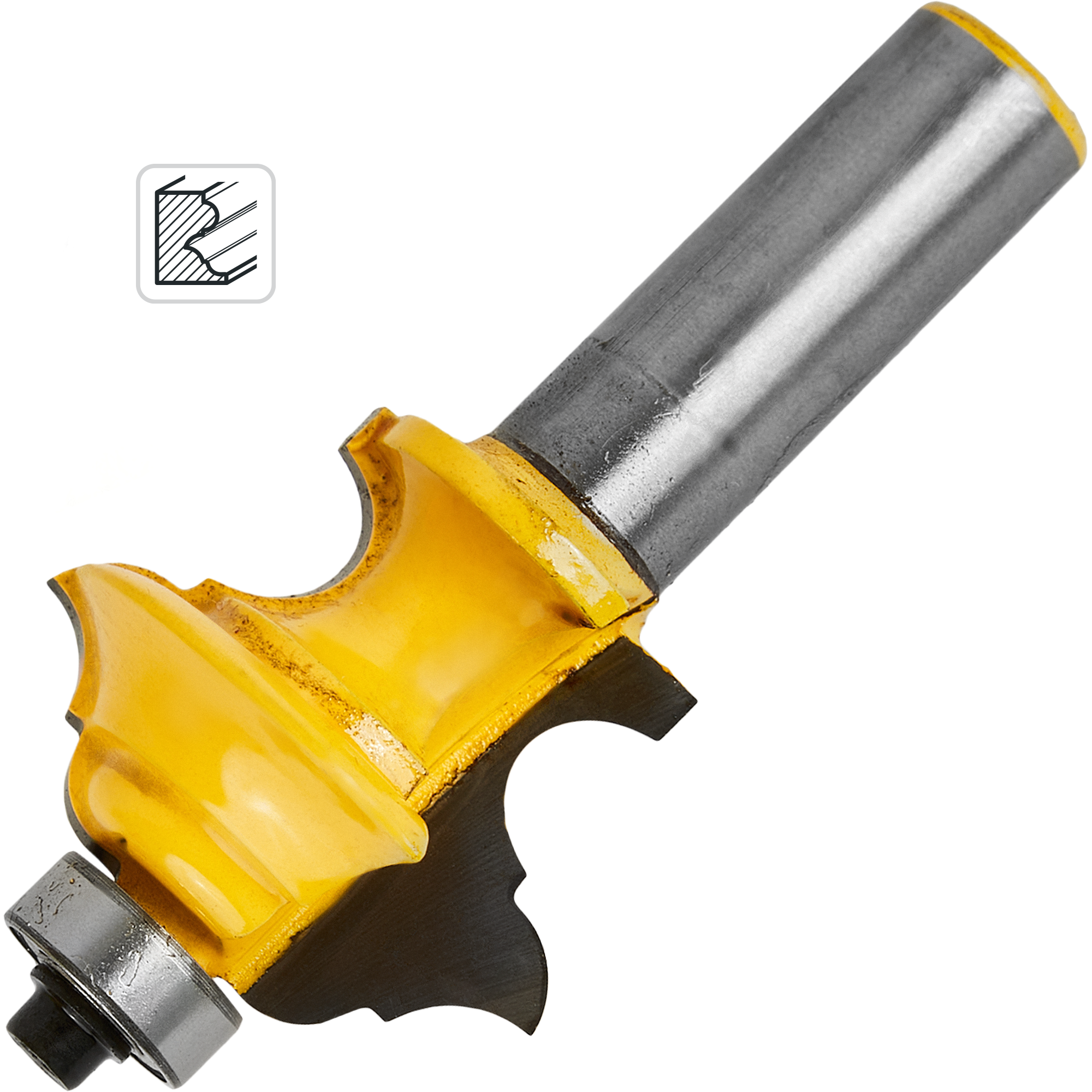 Изображение товара Фреза по дереву кромочная фигурная 553387 34.9x27.1 мм хвостовик 8 мм