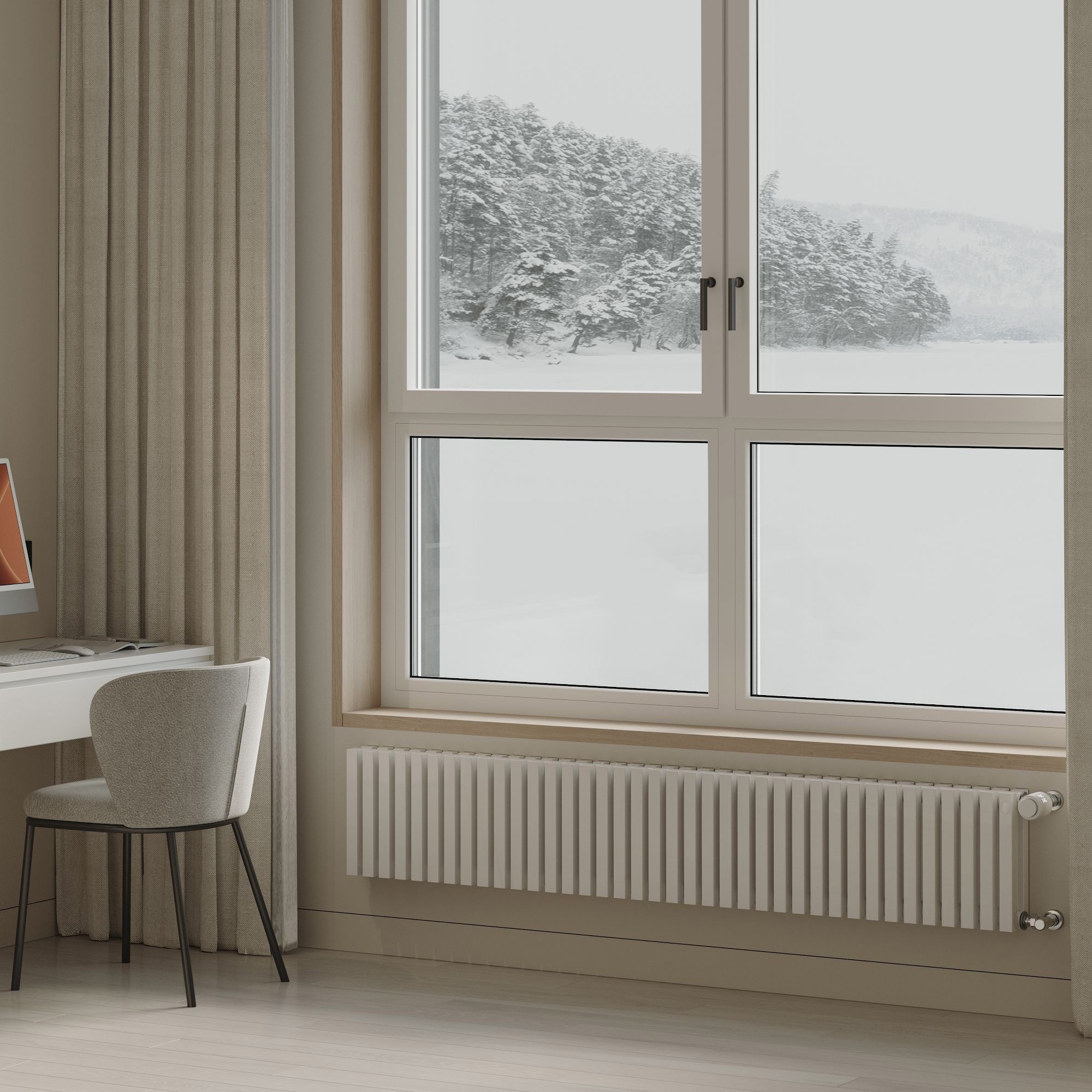 Изображение товара Радиатор трубчатый Royal Thermo Shift Q30 260/98 32 секции белый