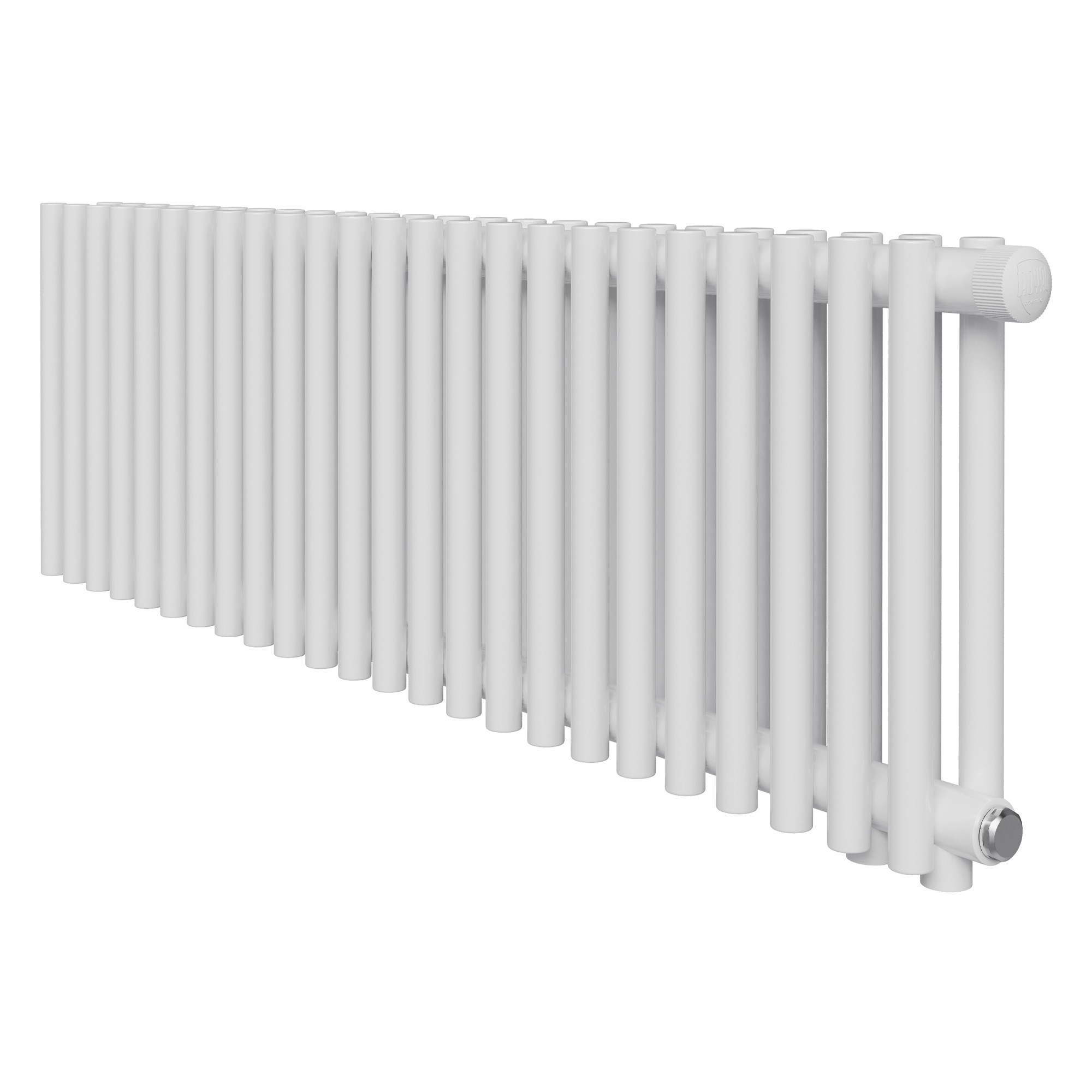 Изображение товара Радиатор трубчатый Royal Thermo Shift R22 260/72 24 секции нижнее правое подключение сталь белый с кронштейном