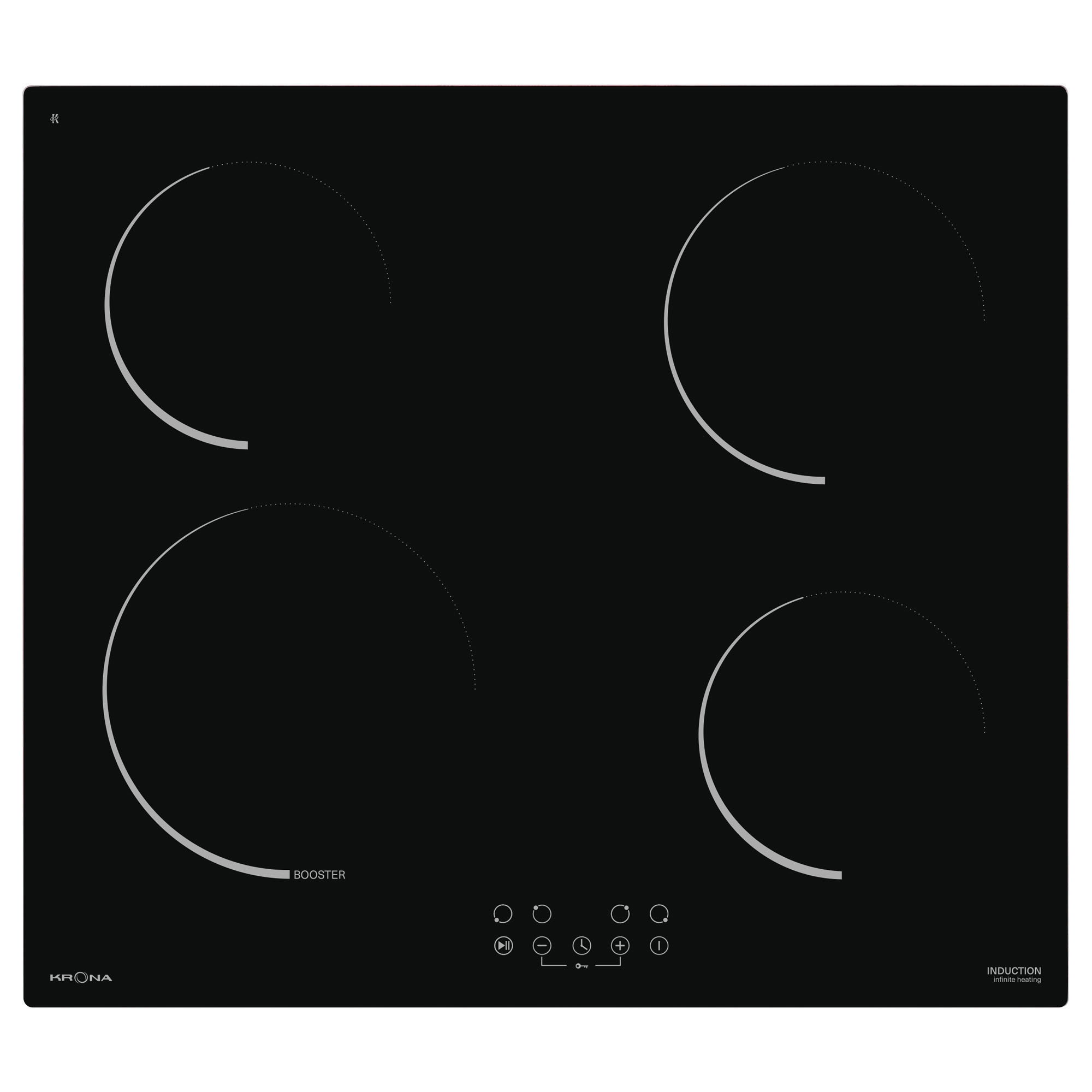 Изображение товара Индукционная варочная панель Krona STORNO 60 BL 59 см 4 конфорки цвет черный