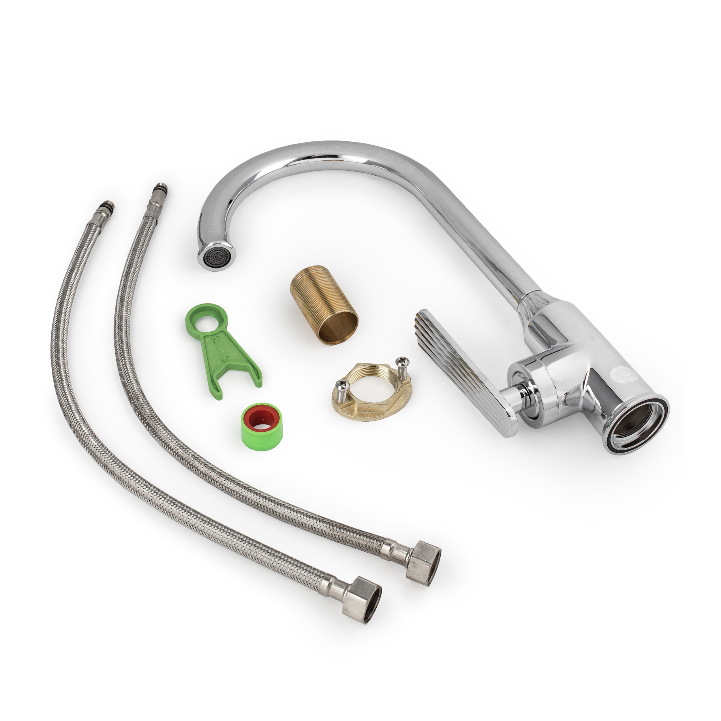 Изображение товара Смеситель для кухни Diadonna D80-440120 поворотный излив 26 см цвет хром